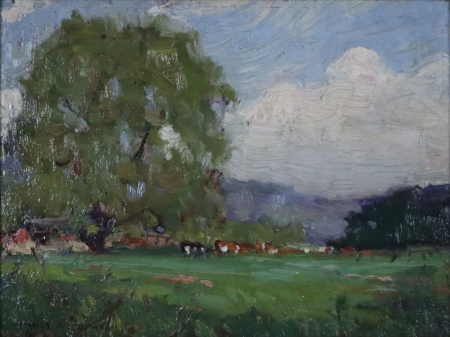 Manly Macdonald (Canadian 1889-1971) 'Landscape with Cows'
