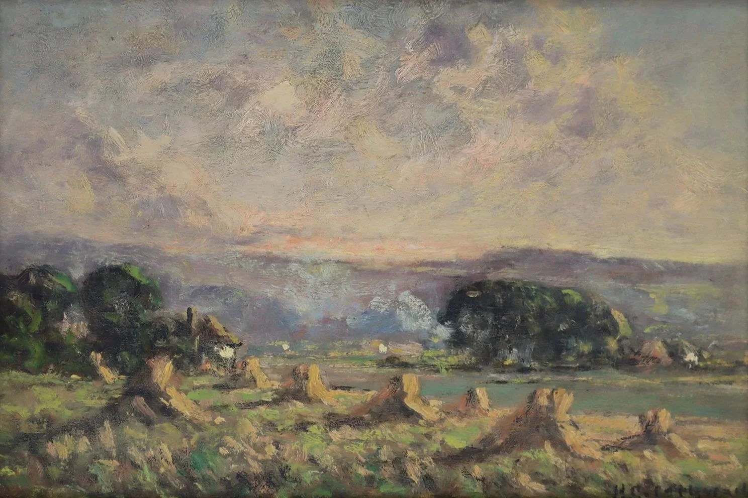 'Patcham-Sussex'  by Harold Goldthwait  (British 1869-1932)  