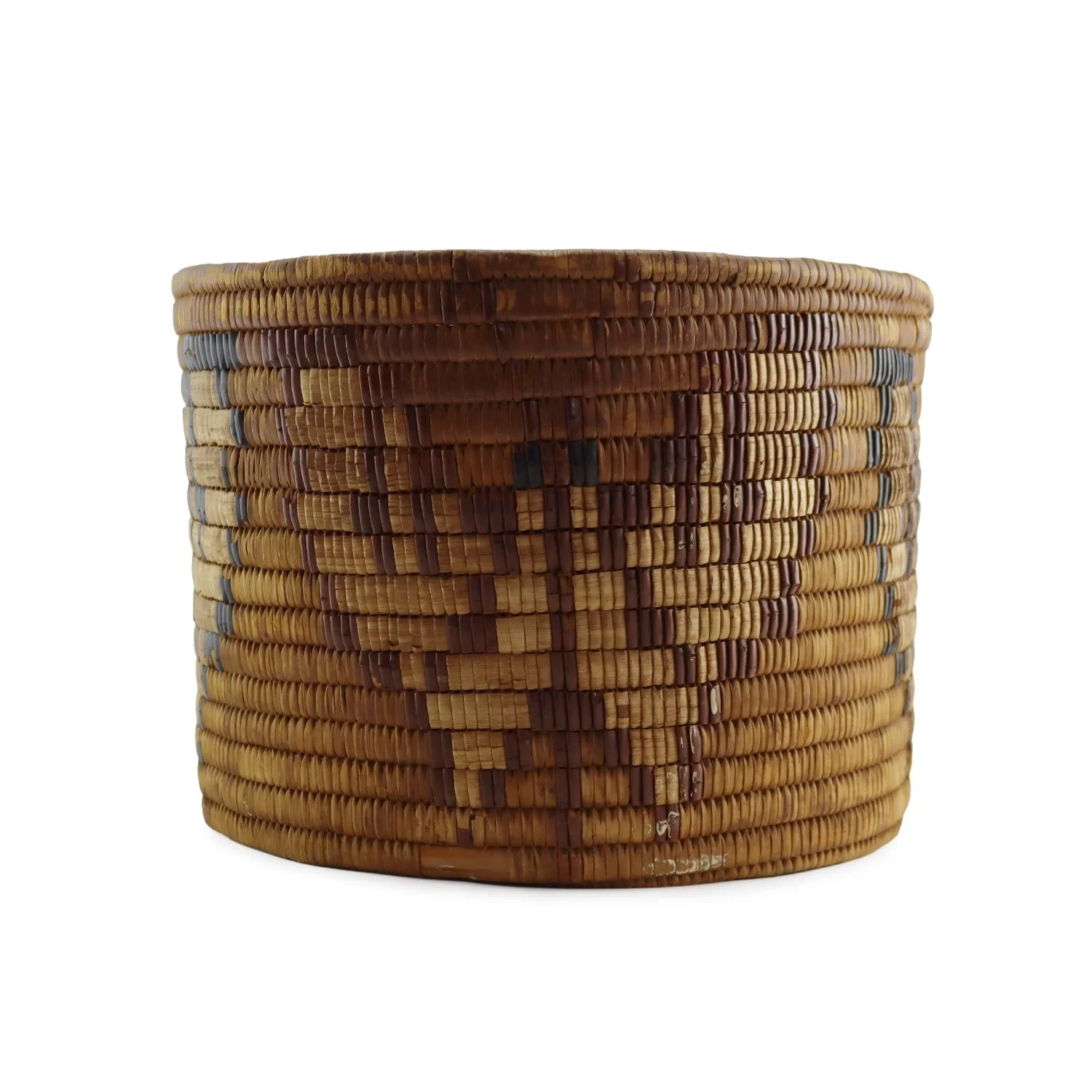 Northwest Coast woven cedar root basket