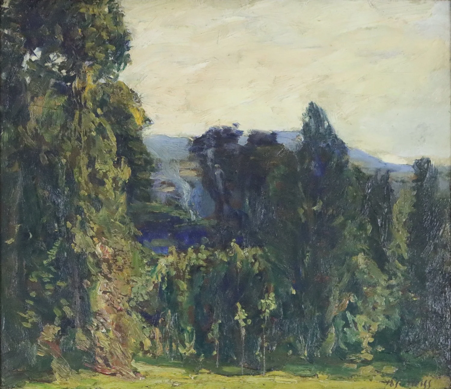 Jose Weiss (British 1859-1919) 'Landscape with Forest'