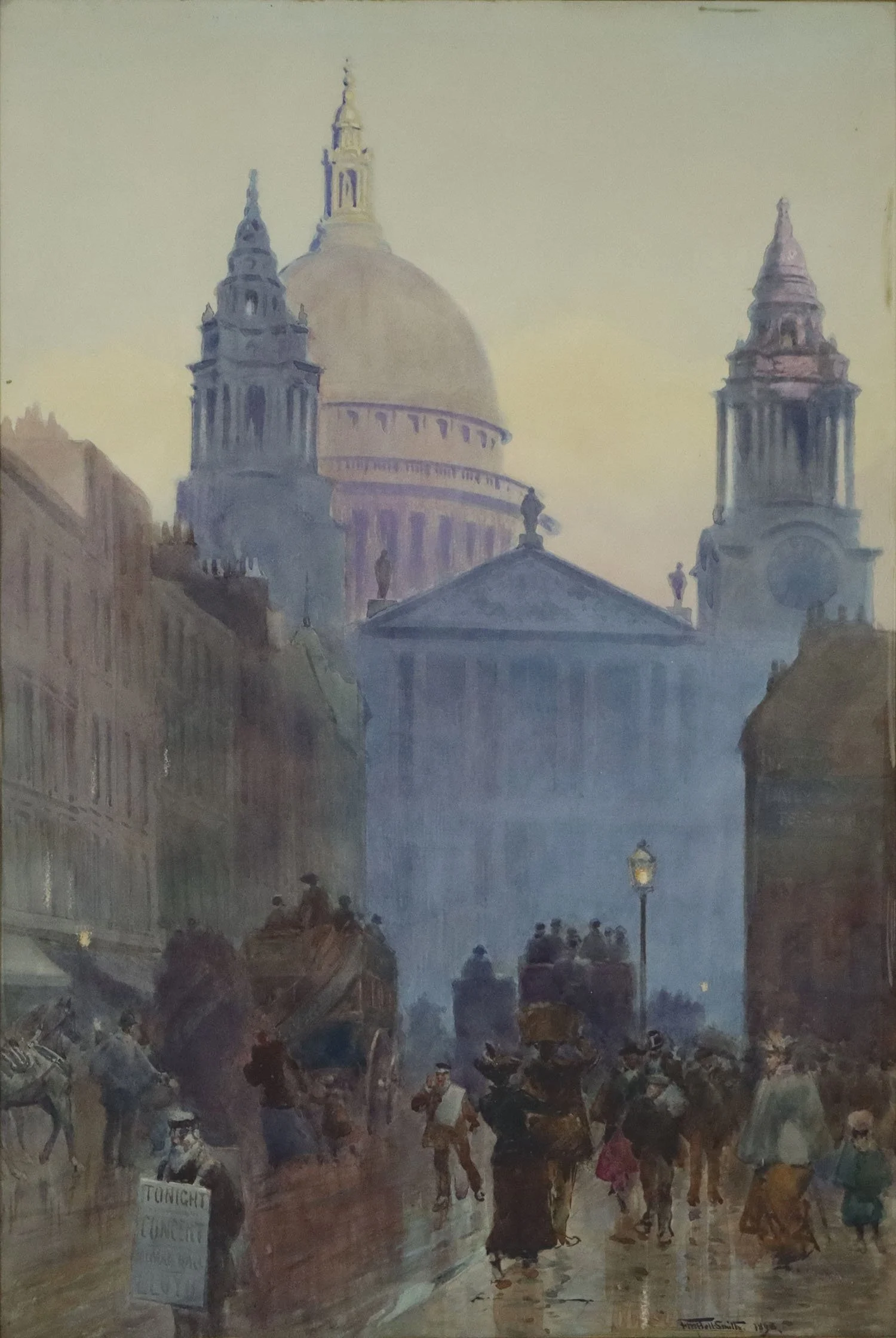 Frederic Marlett Bell-Smith (Canadian 1846-1923) 'Fleet Street'
