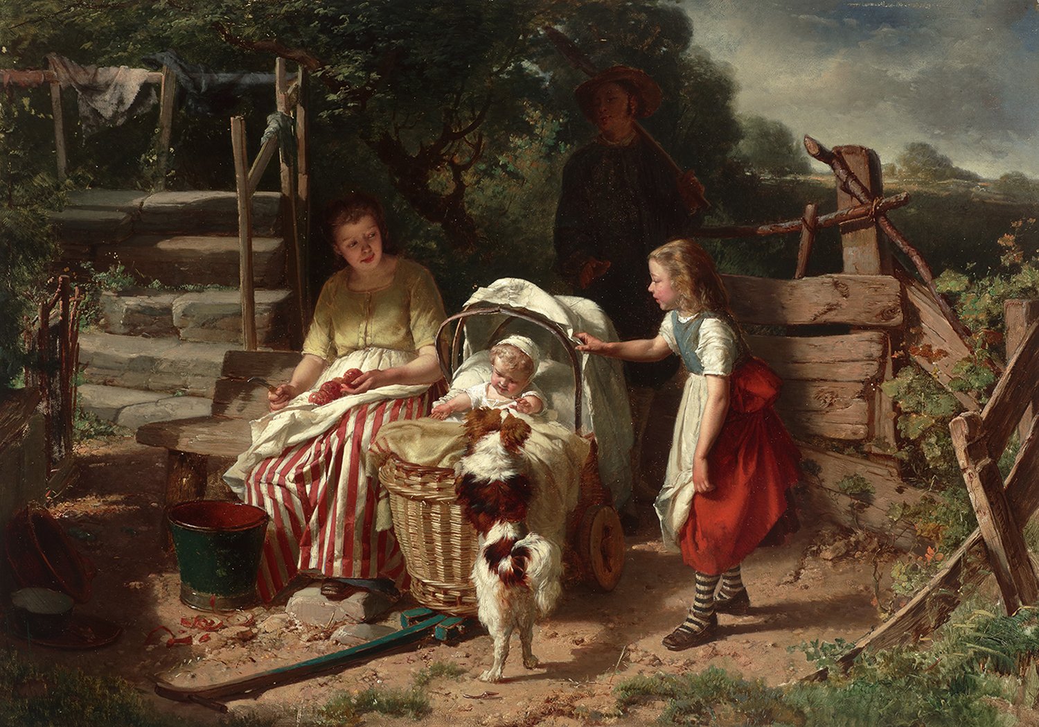 Theodore Gerard (Belgian 1829-1895) 'The Little Well-Wisher 1871'