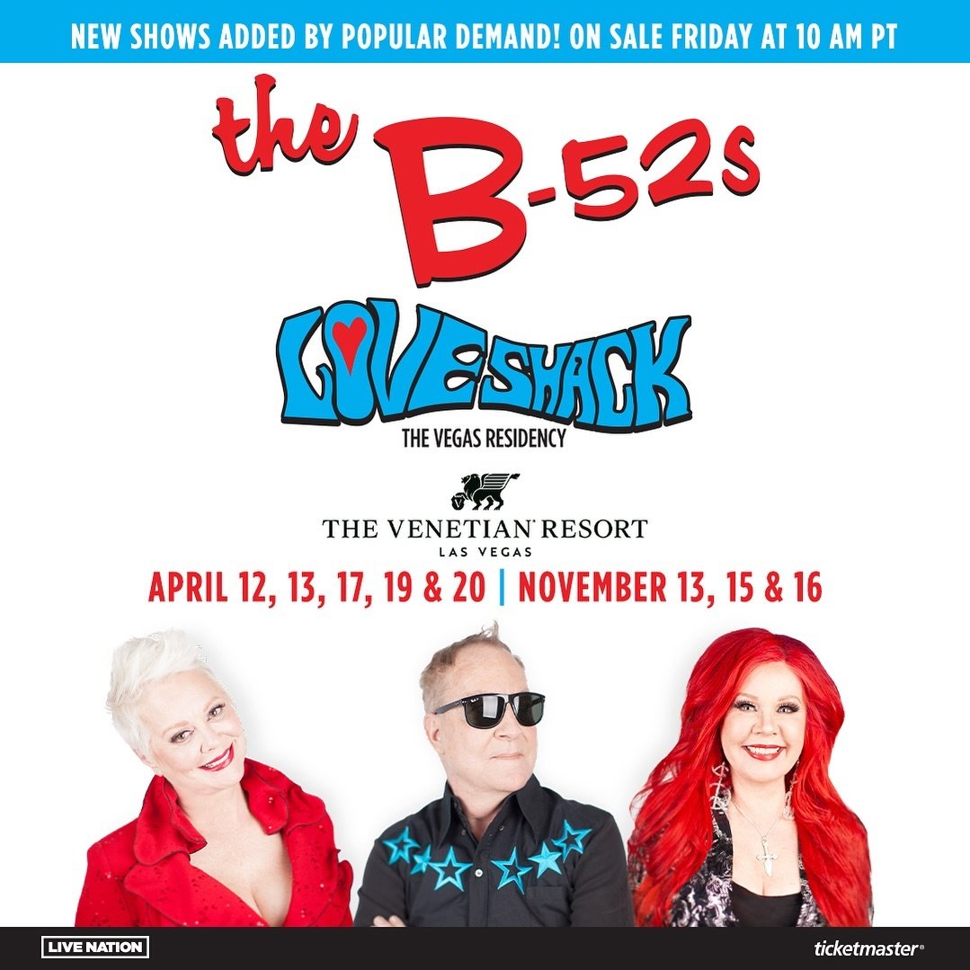 🚨JUST ANNOUNCED!!🚨
Surprise!!! We are returning to The Venetian Theatre this November 13, 15 &amp; 16 for our LOVESHACK Vegas Residency.

Our exclusive Artist Presale begins Tuesday, April 16 @ 10AM PST using our special code &lsquo;LOVESHACK24&rsq