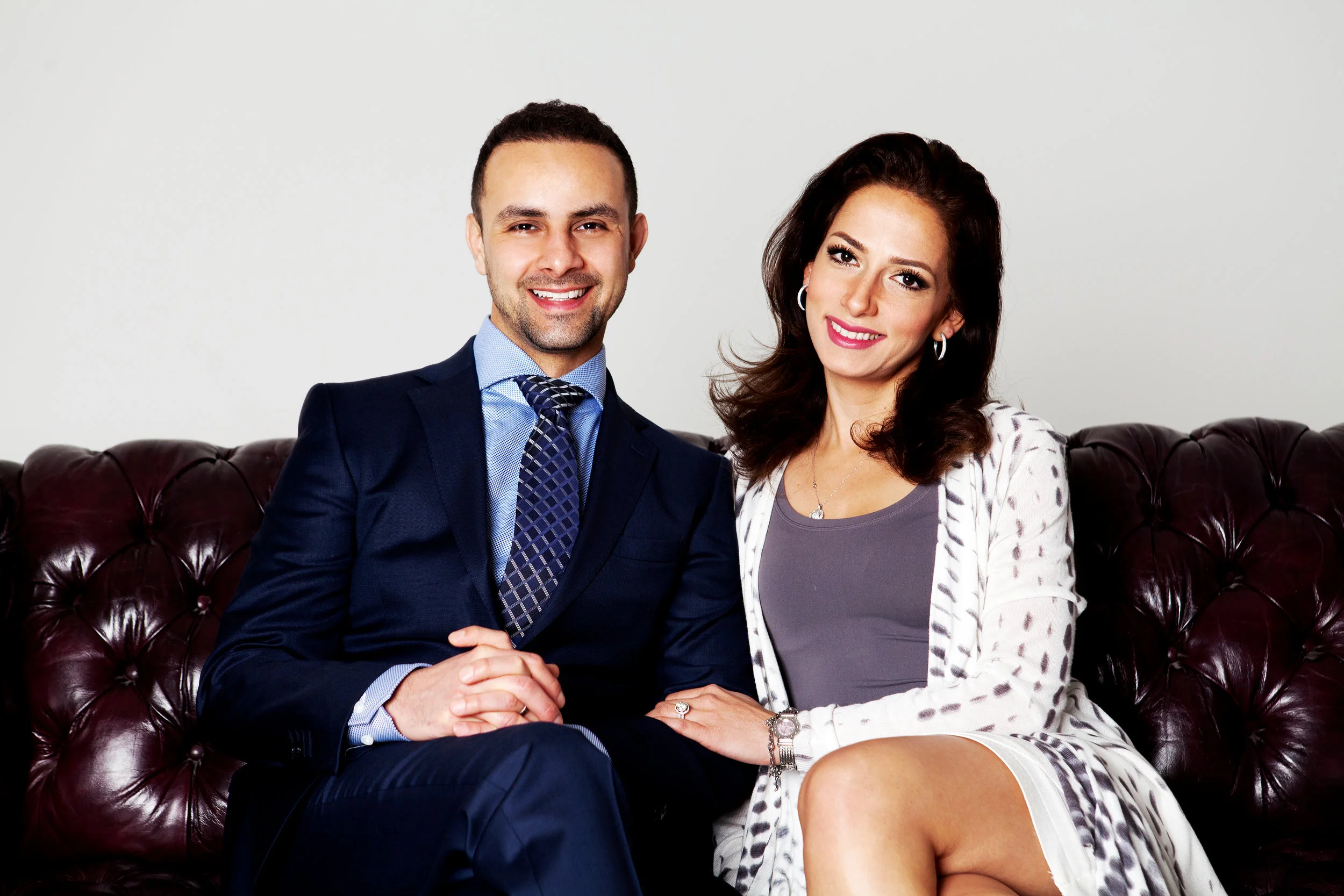 A portrait of Ali and his wife Nariman