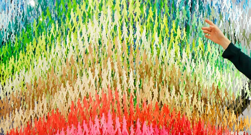 Artist Emmanuelle Moureaux Uses Centimeter-level Measurement Accuracy as a Motif in Her Latest Paper Art Installation 