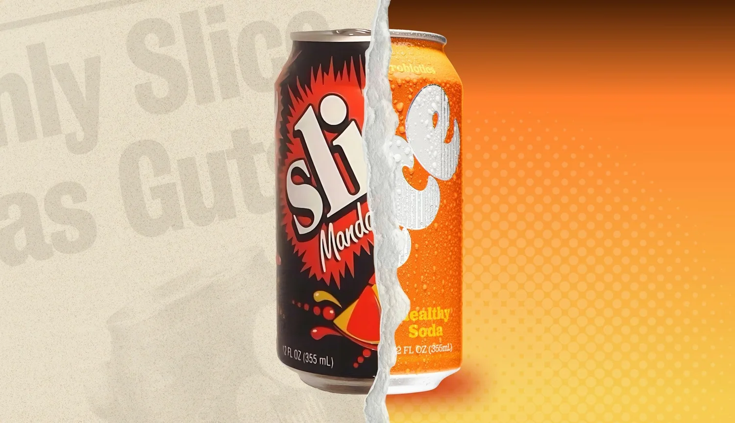 Slice packaging and TV campaign key visual
