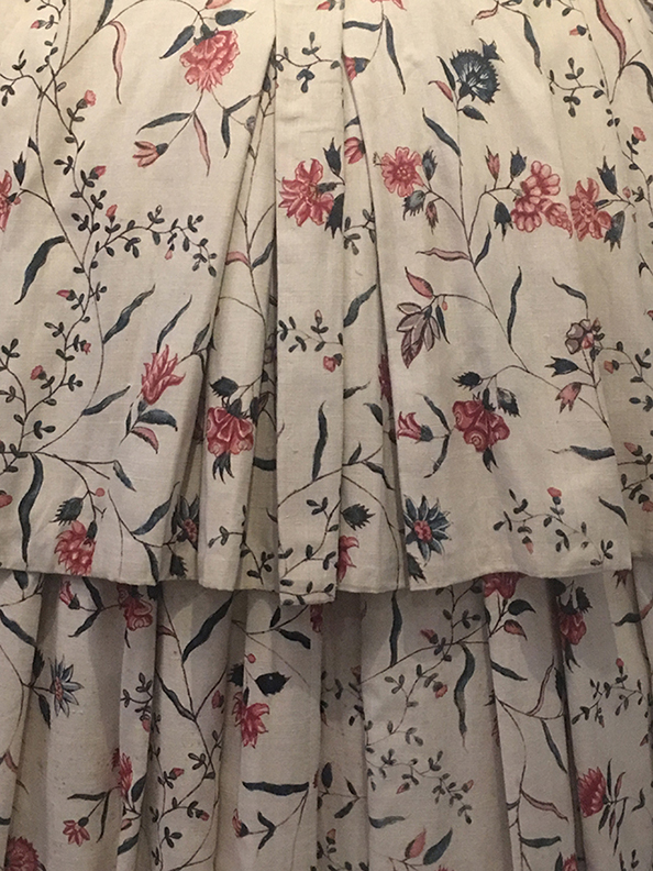 17the Century Painted Print on Cotton