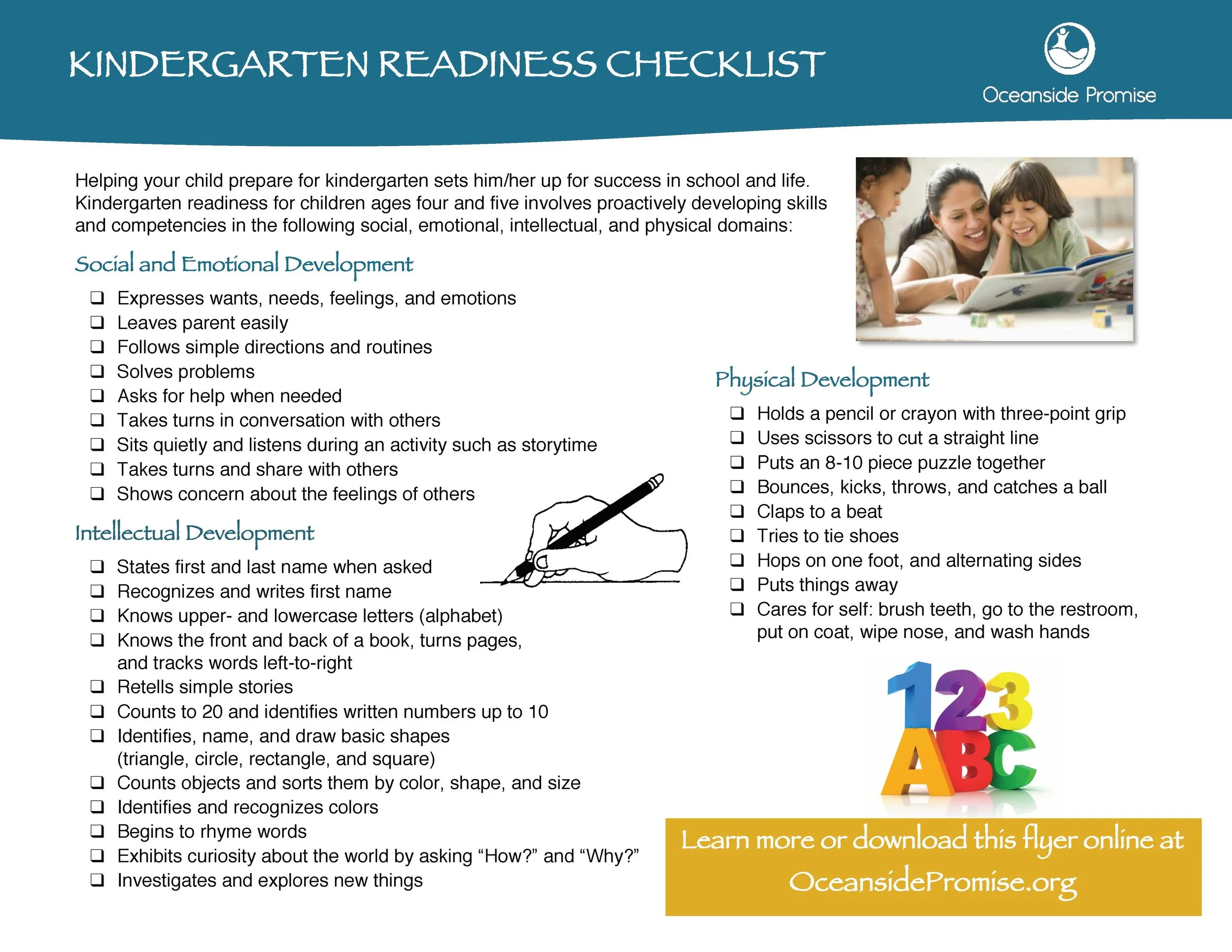 Kindergarten Readiness — North San Diego County Promise
