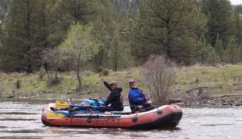 Johnny and Rosie doing their thing on the John Day!