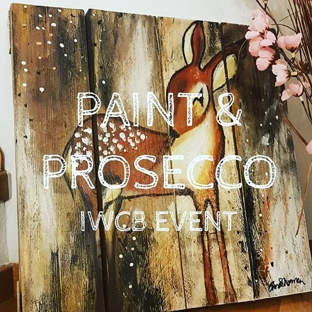 The lovely Abbie Puskalier is opening her art studio for a special IWCB club night where you will paint your own wood sign or painting. Even if you're a complete beginner she will guide you through your painting brush stroke by brush stroke. Template