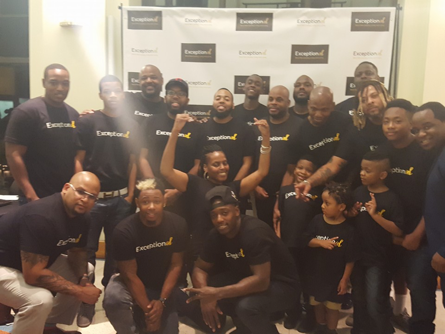 Men of The ExceptionAL Project at the Book Release and Signing  at the Schombug Center for Research in Black Culture