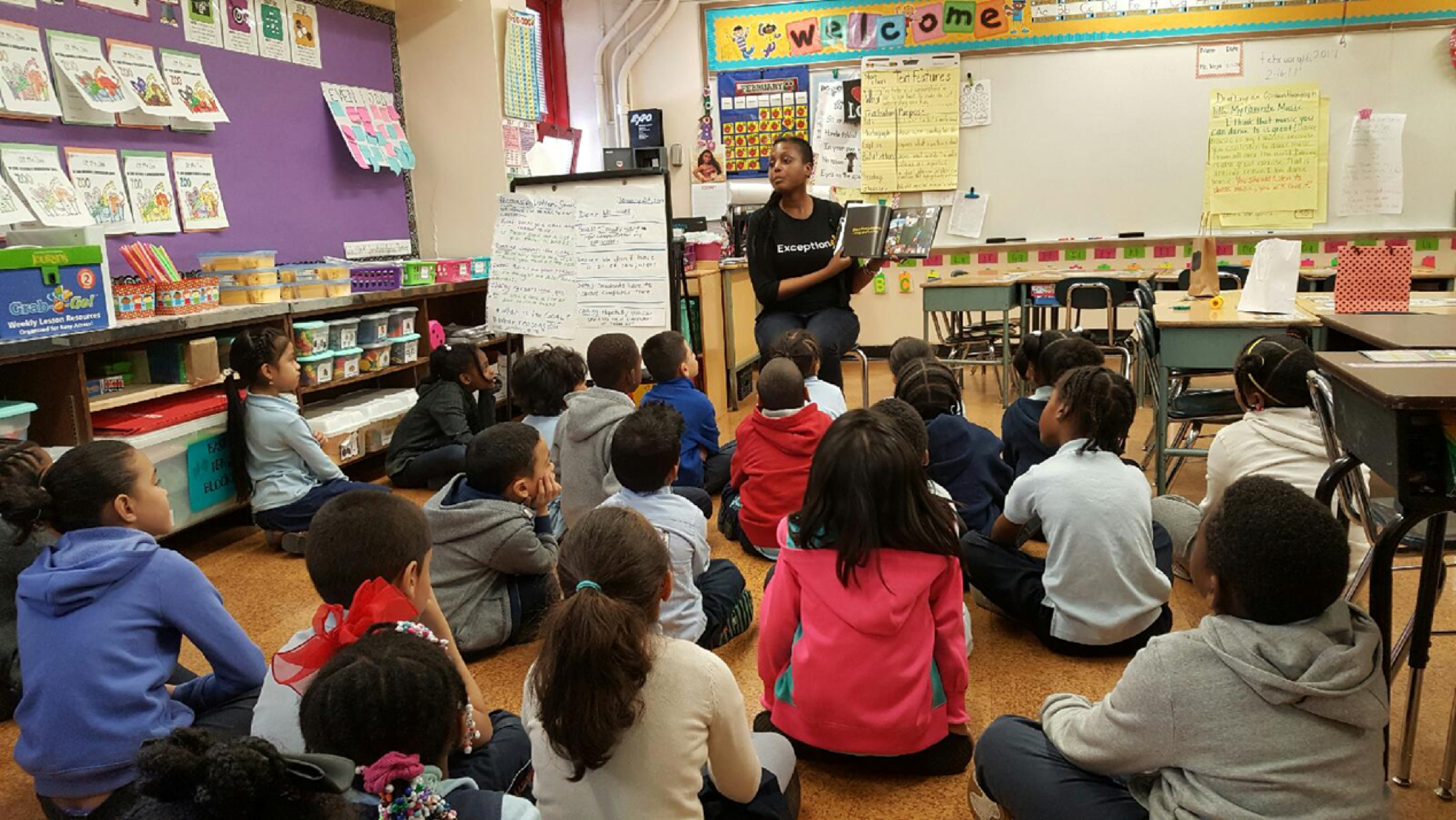 2nd Grade Classroom Presentation, Harlem, NY 