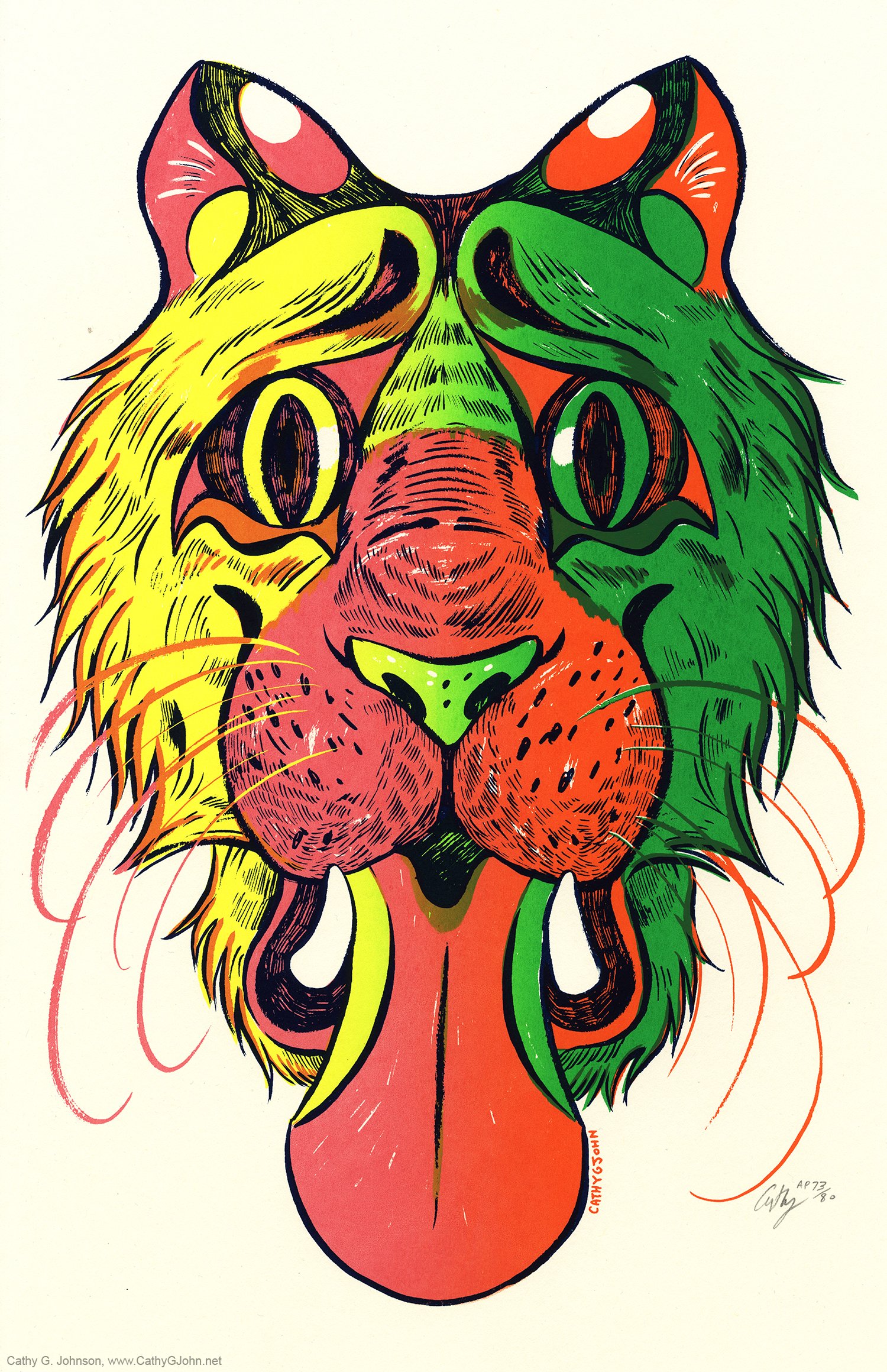Lion Despair, Print — Cathy G. Johnson