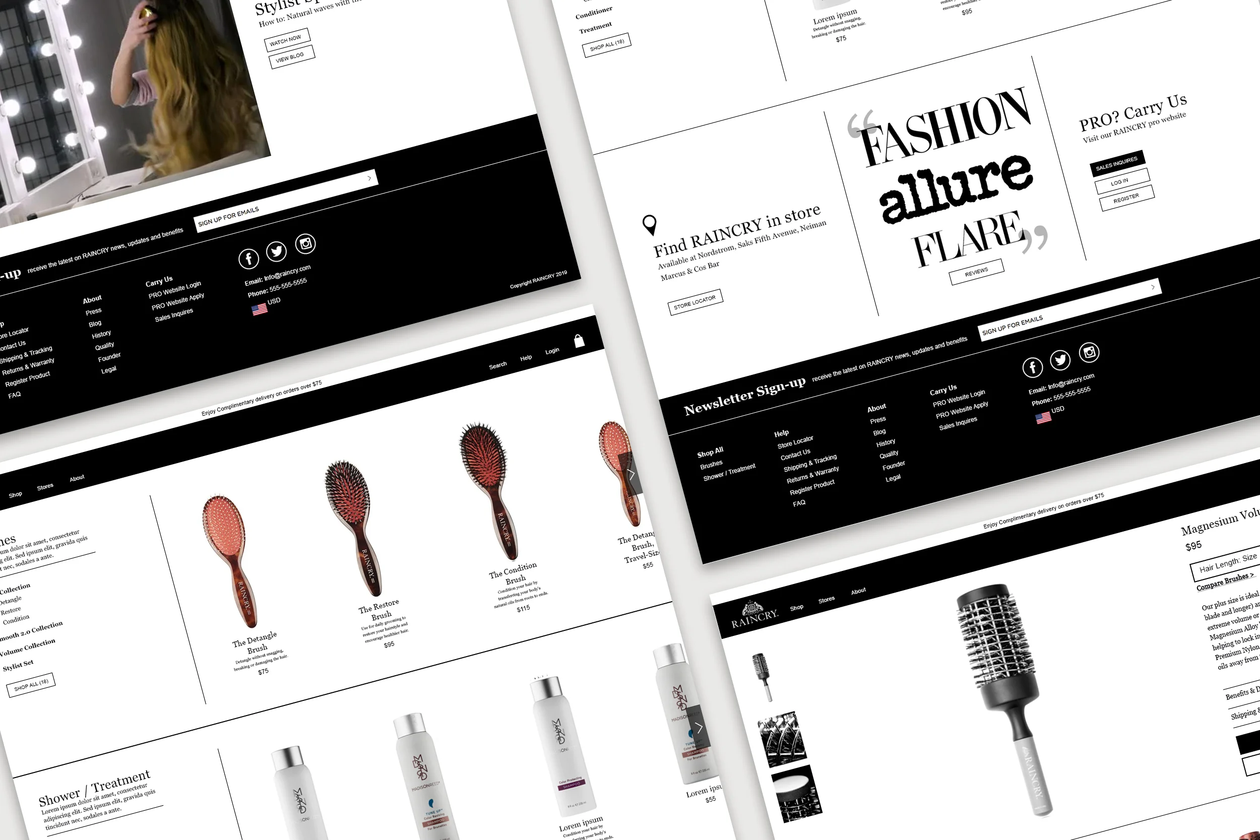 NAVIGATION & FOOTER