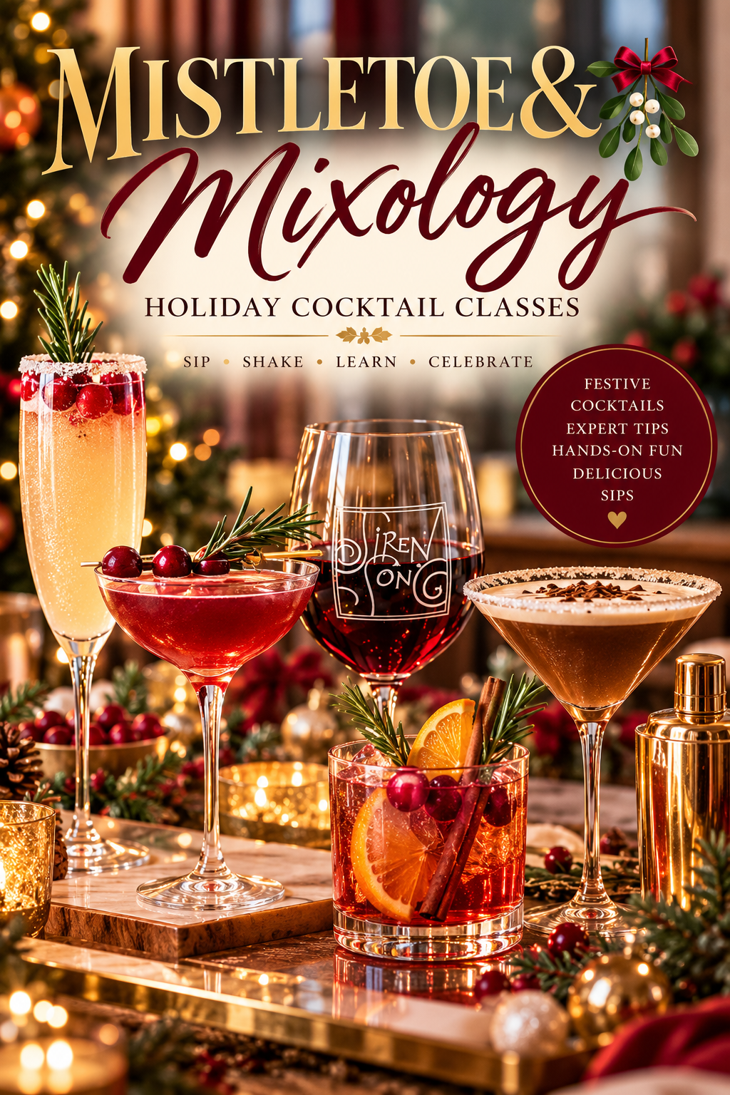 Mistletoe and Mixology Holiday Craft Cocktail Series