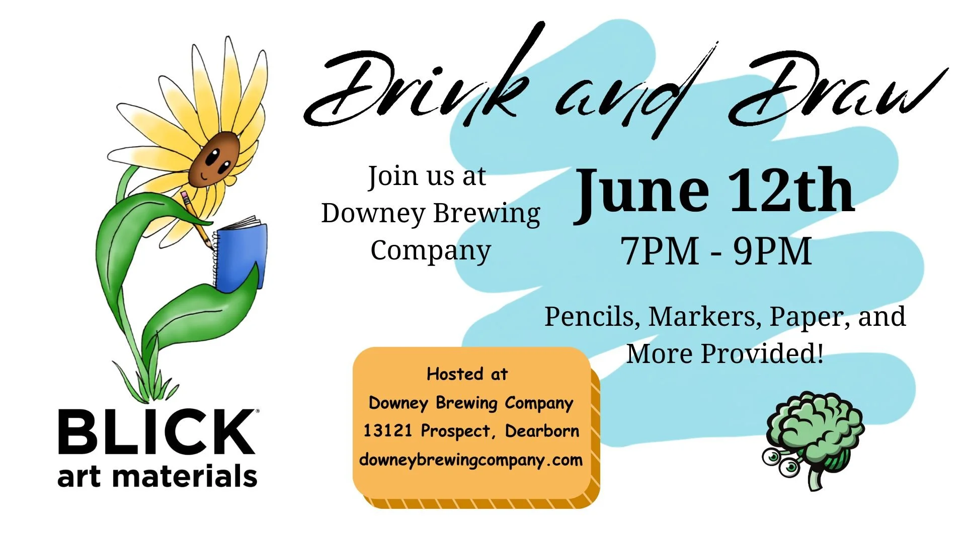 Drink &amp; Draw at Downey Brewing!