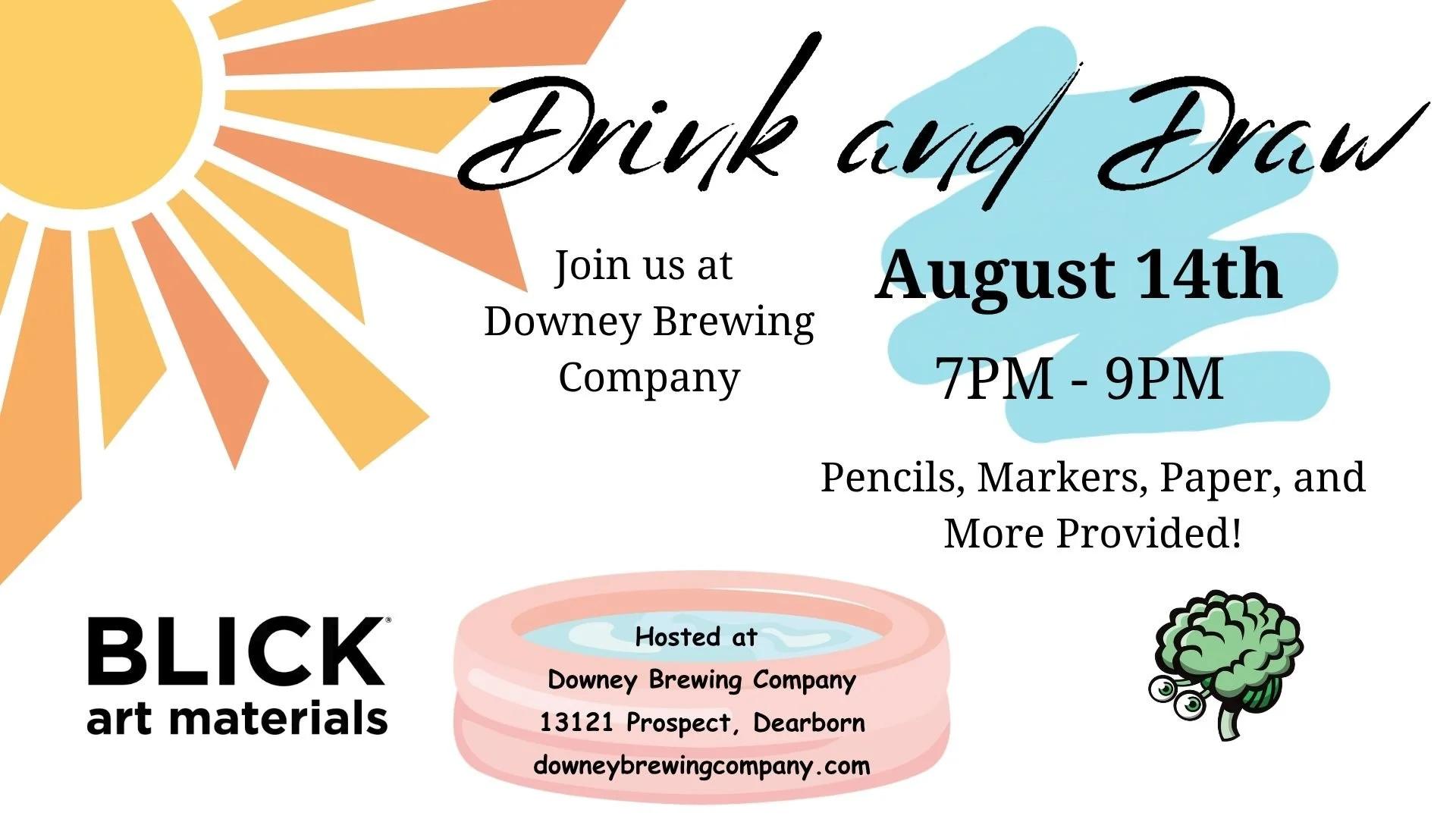 East Dearborn's Drink &amp; Draw at Downey Brewing!