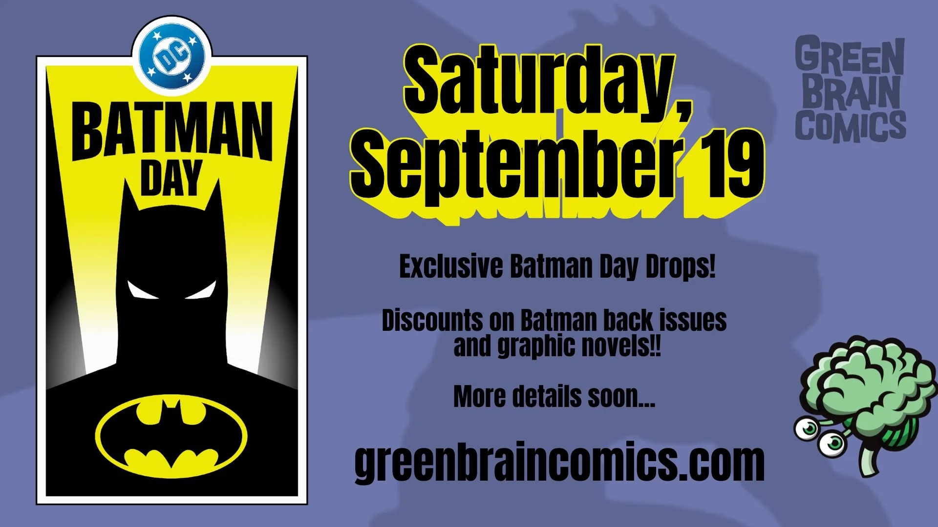 Batman Day Saturday Sept 19 2026