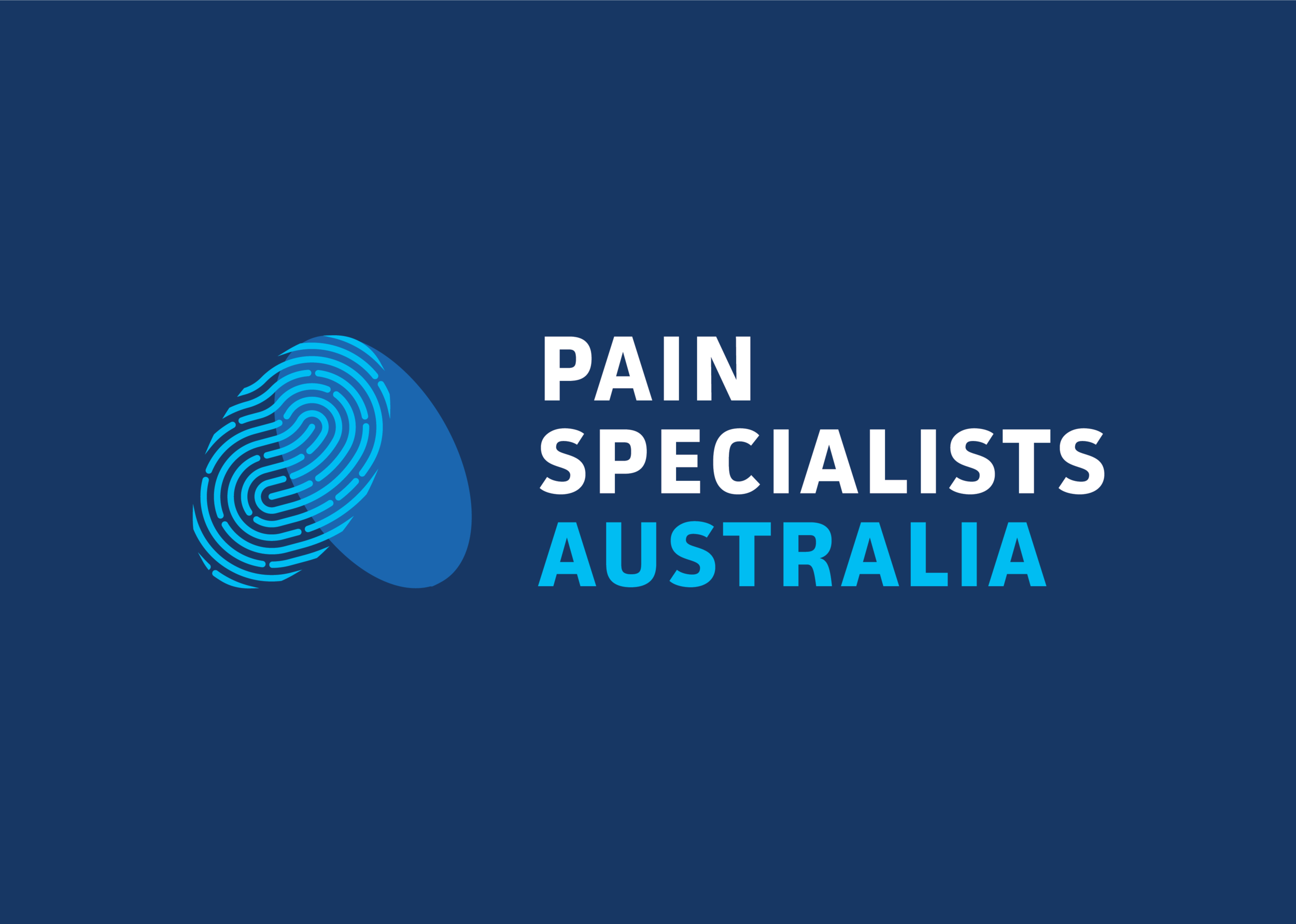Our new fingerprint logo reflects the individual's unique experience of pain.