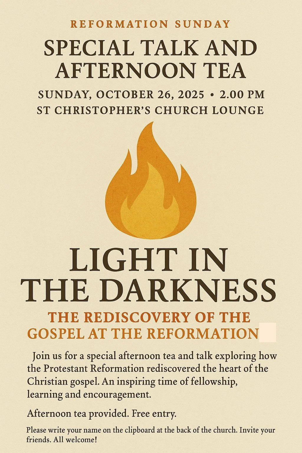 Light in the Darkness Talk