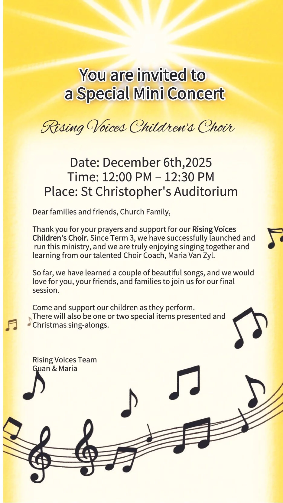 Rising Voices Concert