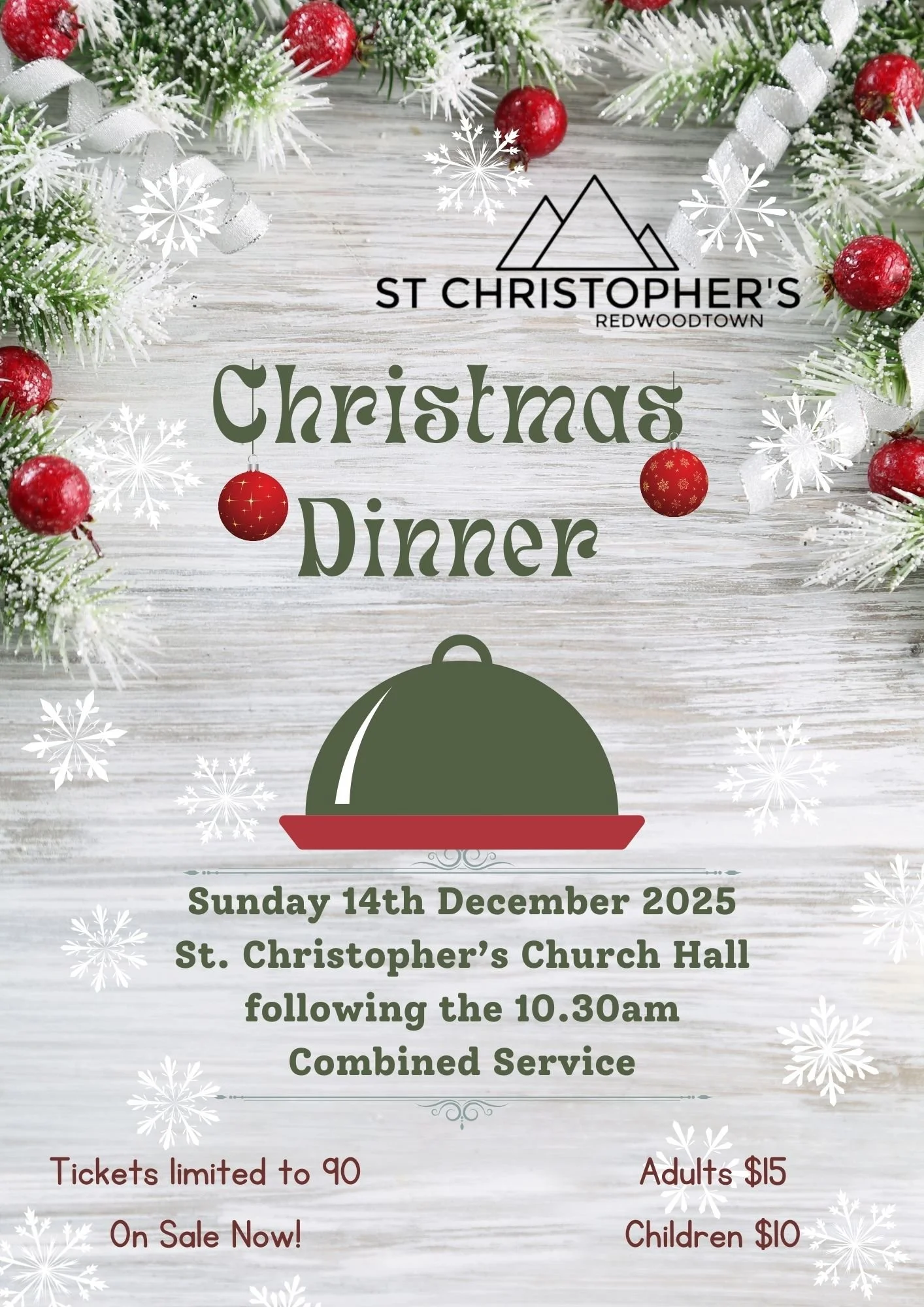 St Christopher’s Christmas Dinner – Get Your Tickets Now! 