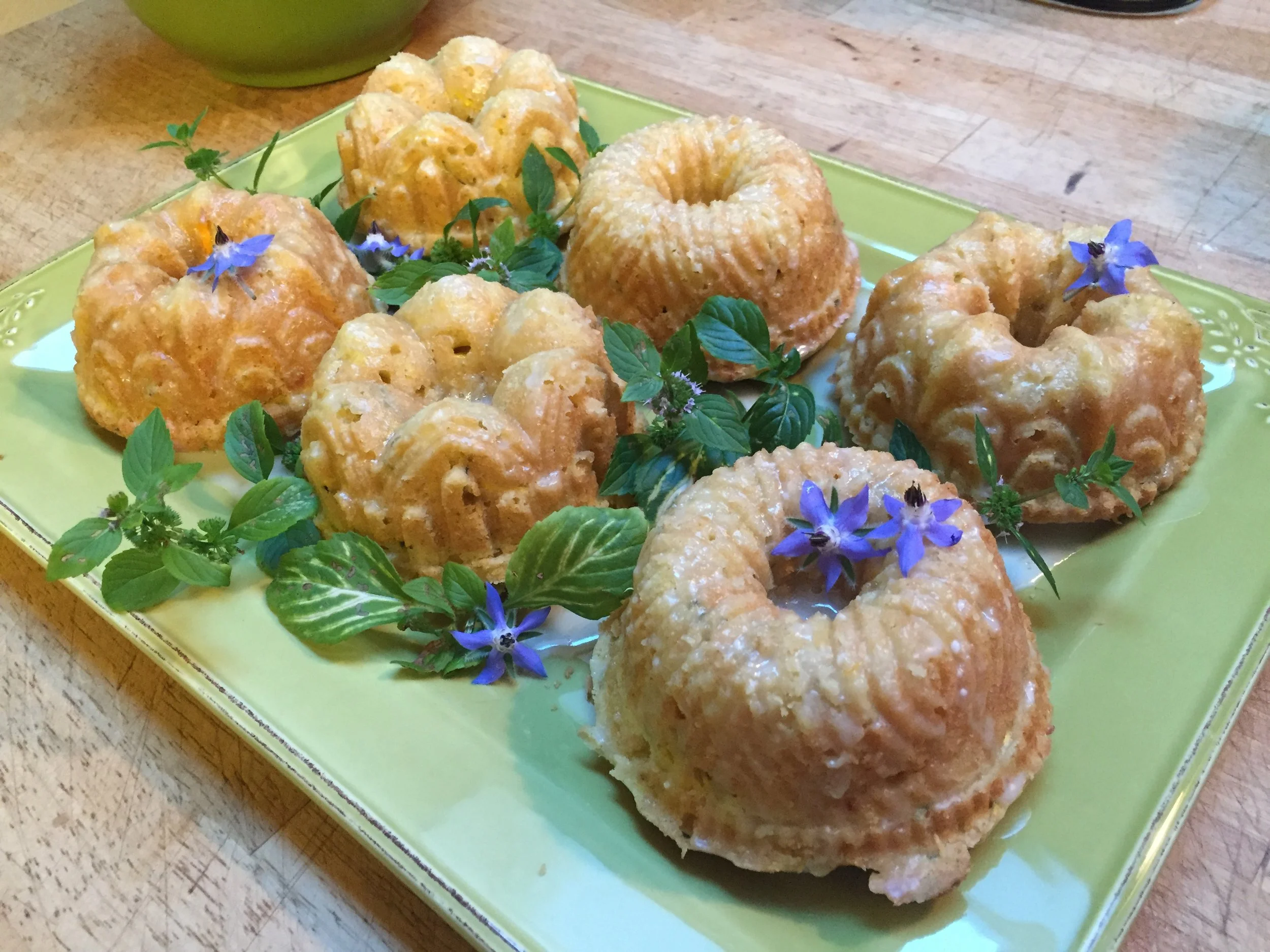 Borage as a garnish