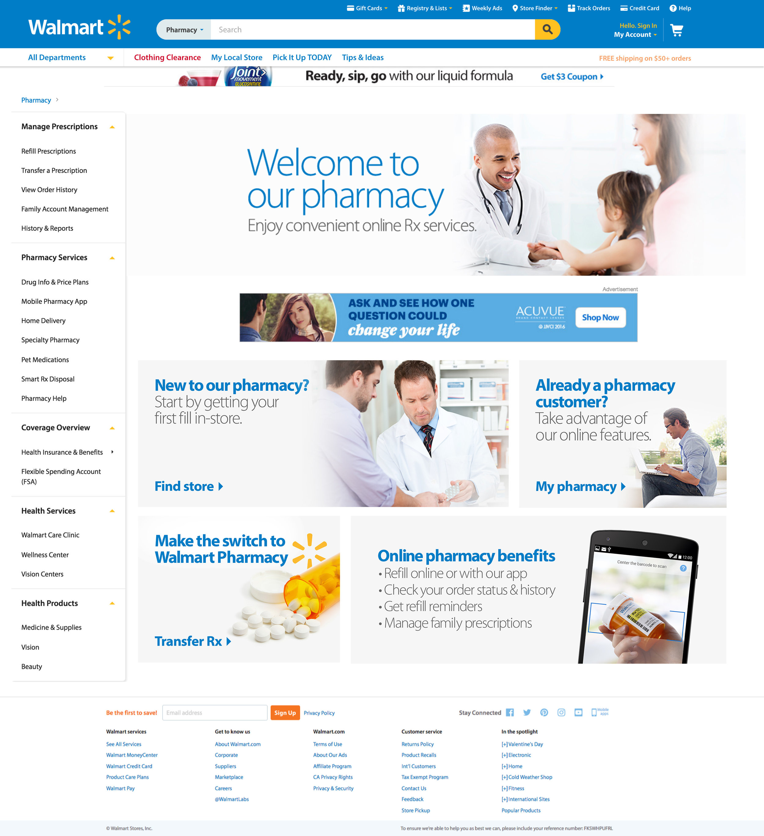  &nbsp;  Walmart Specialty Pharmacy&nbsp; 