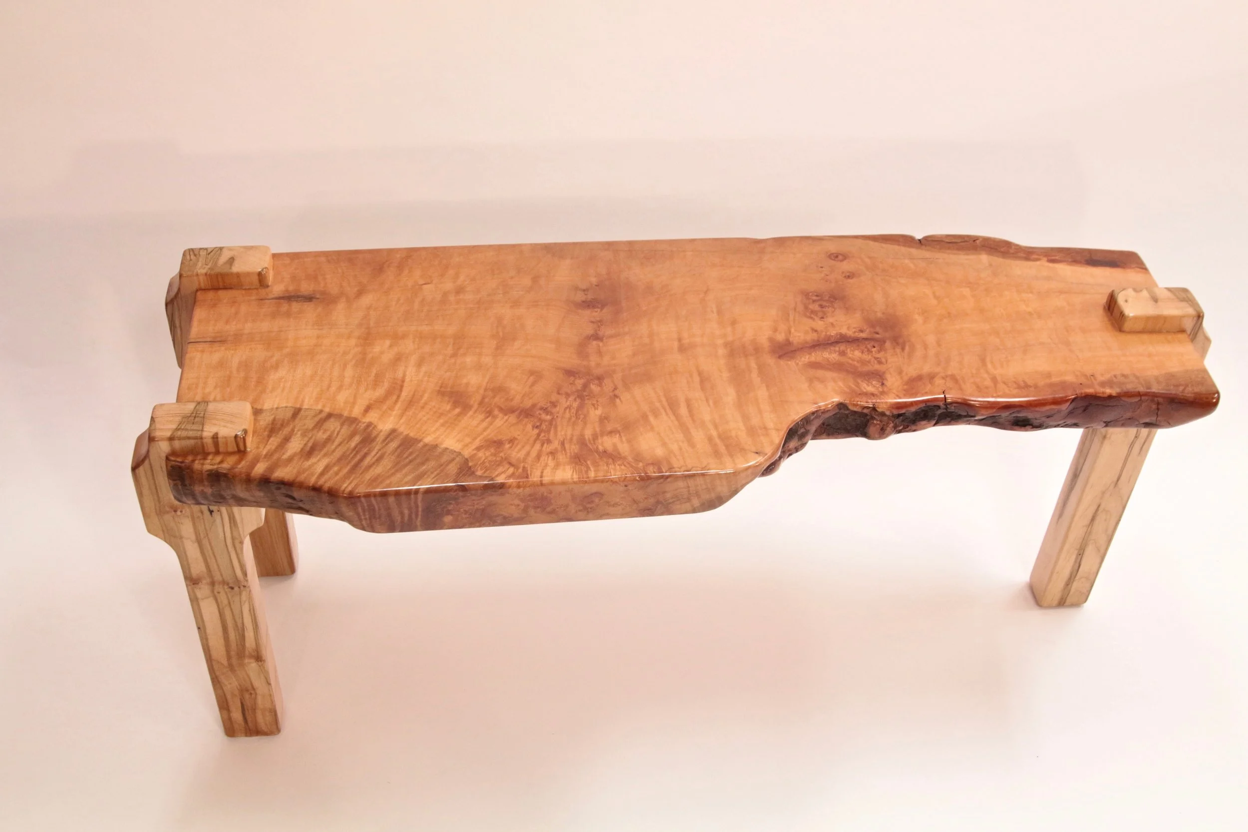 Live-Edge Myrtle Bench