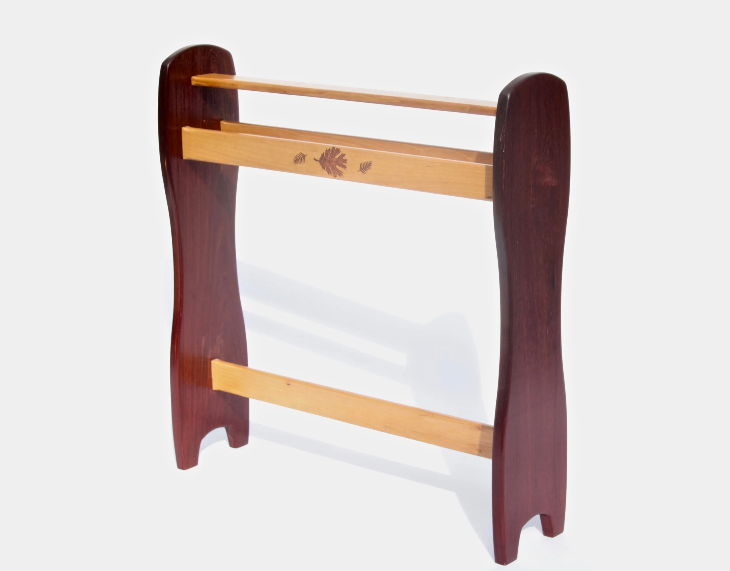 Padauk and Pecan Quilt Rack (view 1)