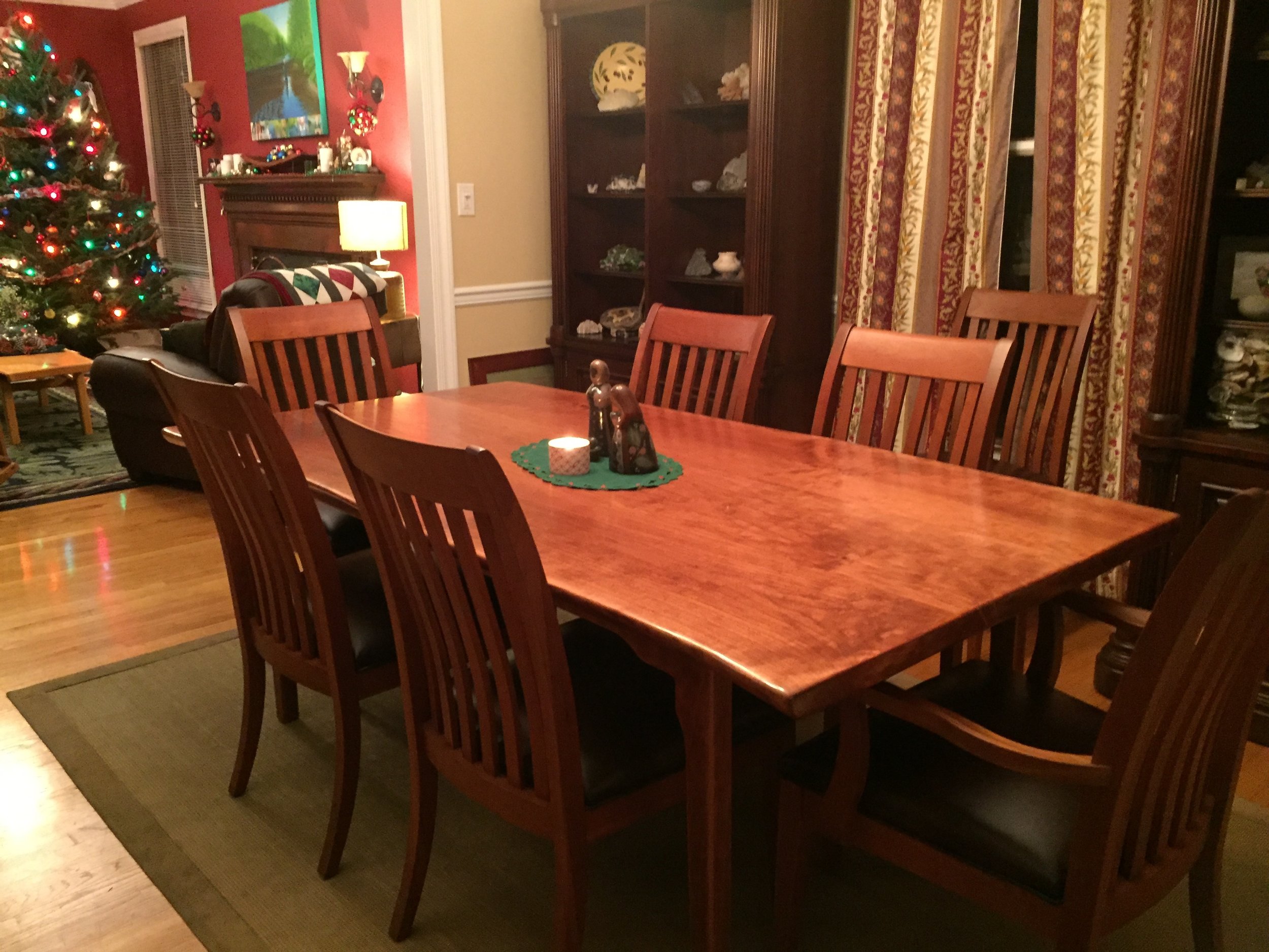 Classic Hardwood Dining Table 