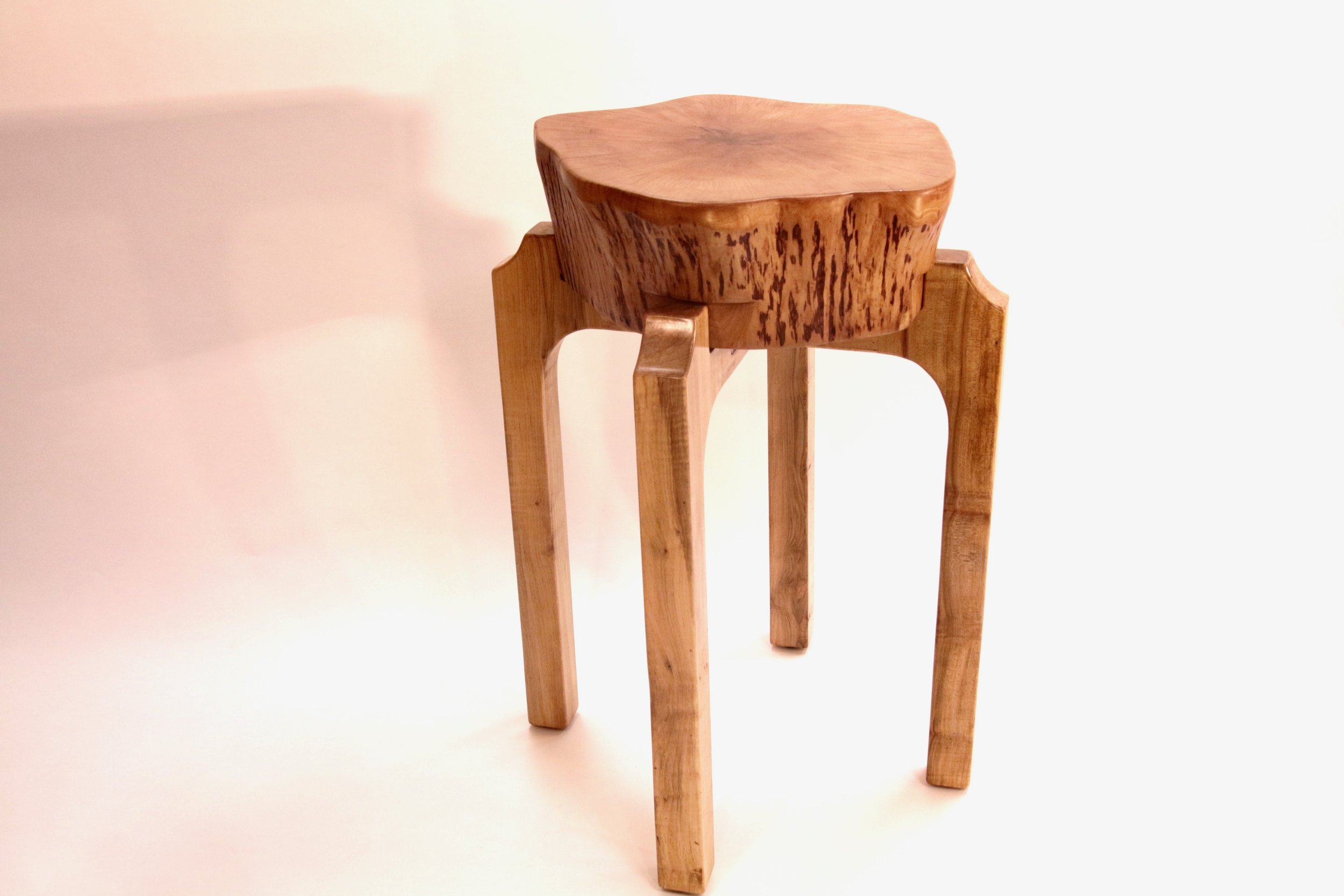 Sweet Gum Chopping Block (side view)