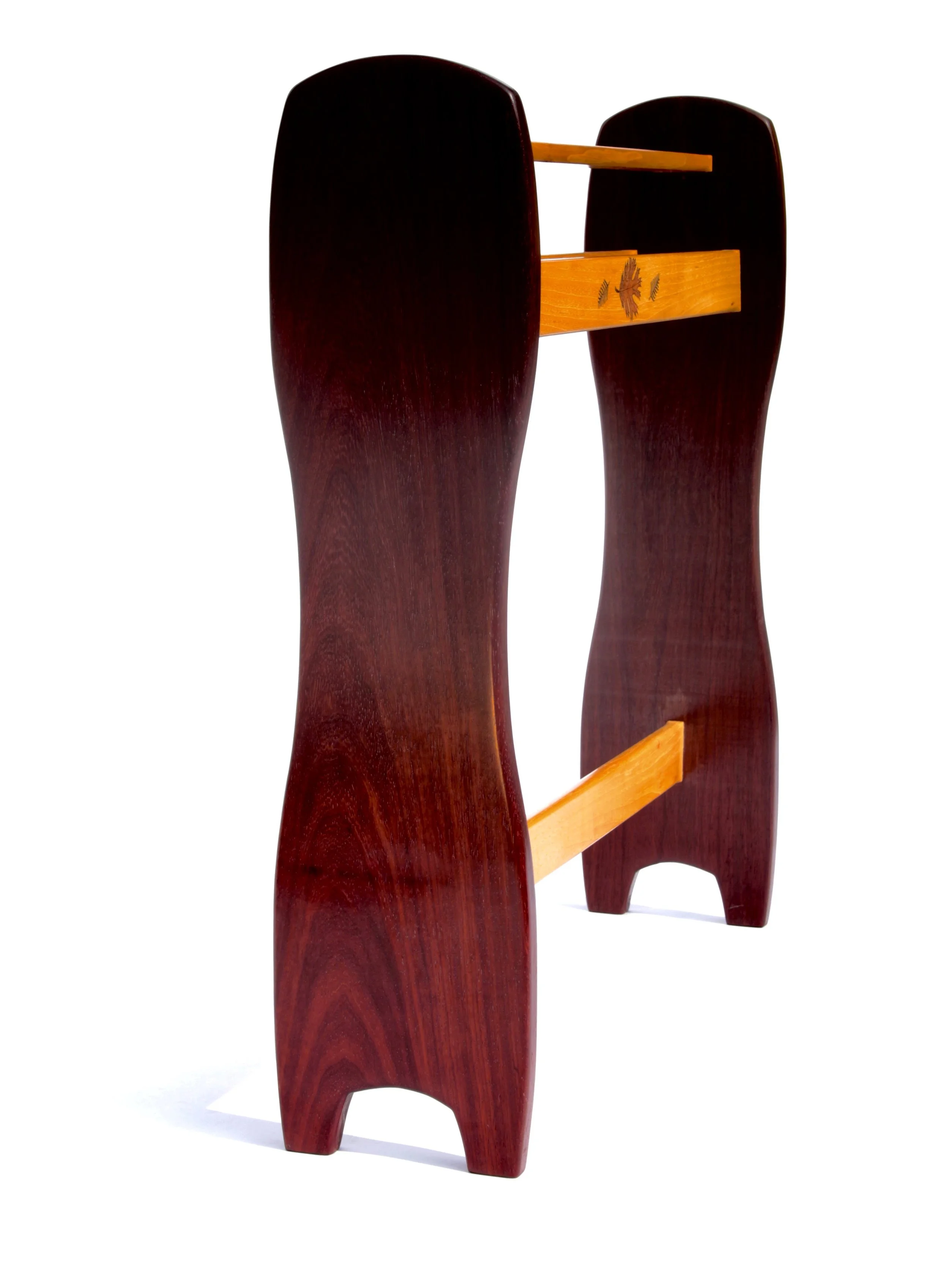 Padauk and Pecan Quilt Rack