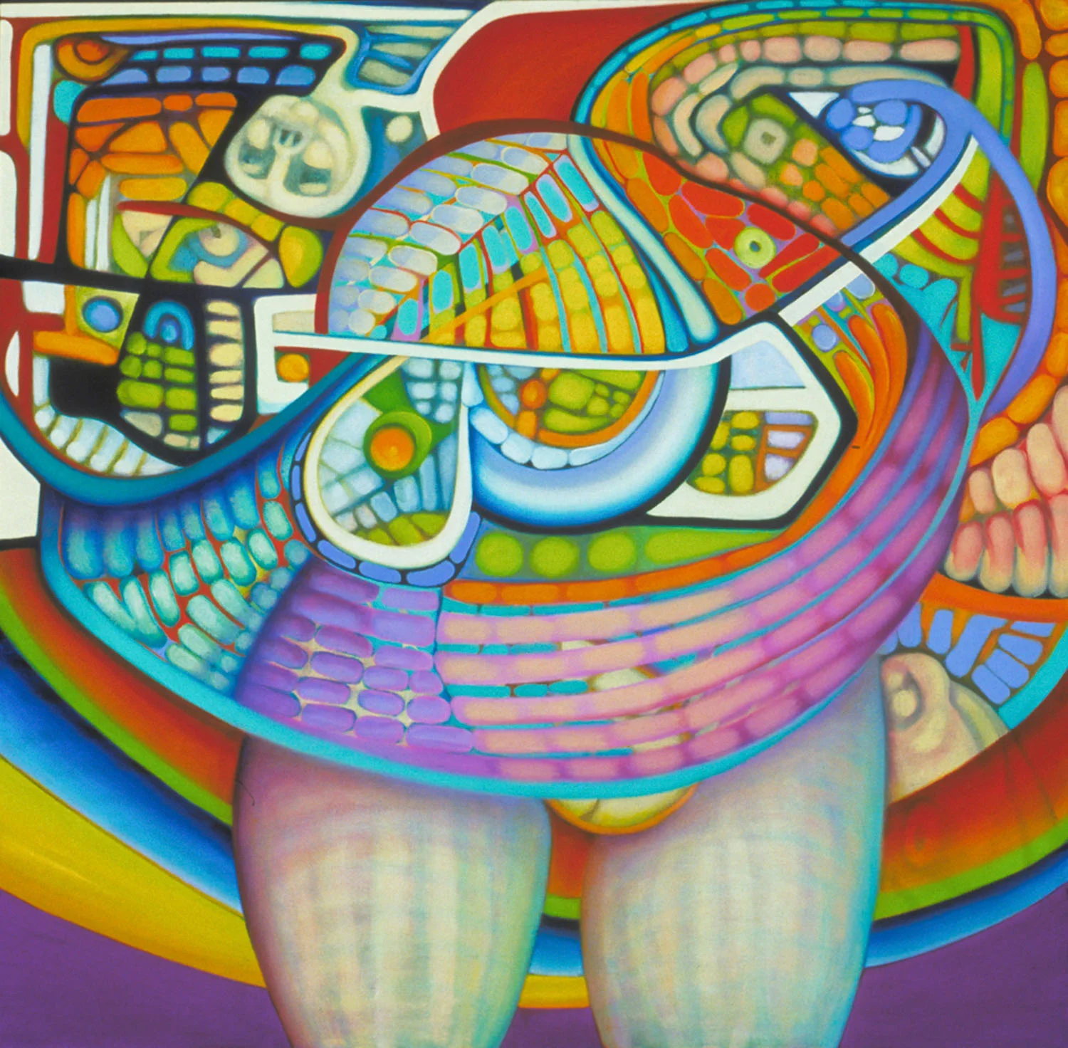 Over the rainbow, oil on canvas, 24" x 24"