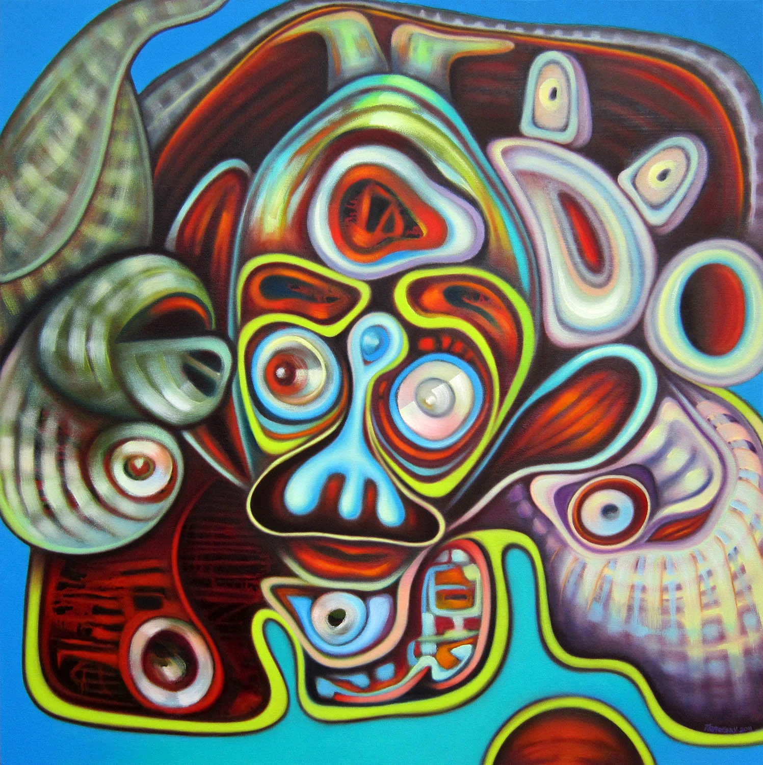 Momma Said There'd be Days Like This, oil on canvas, 36" x 36"