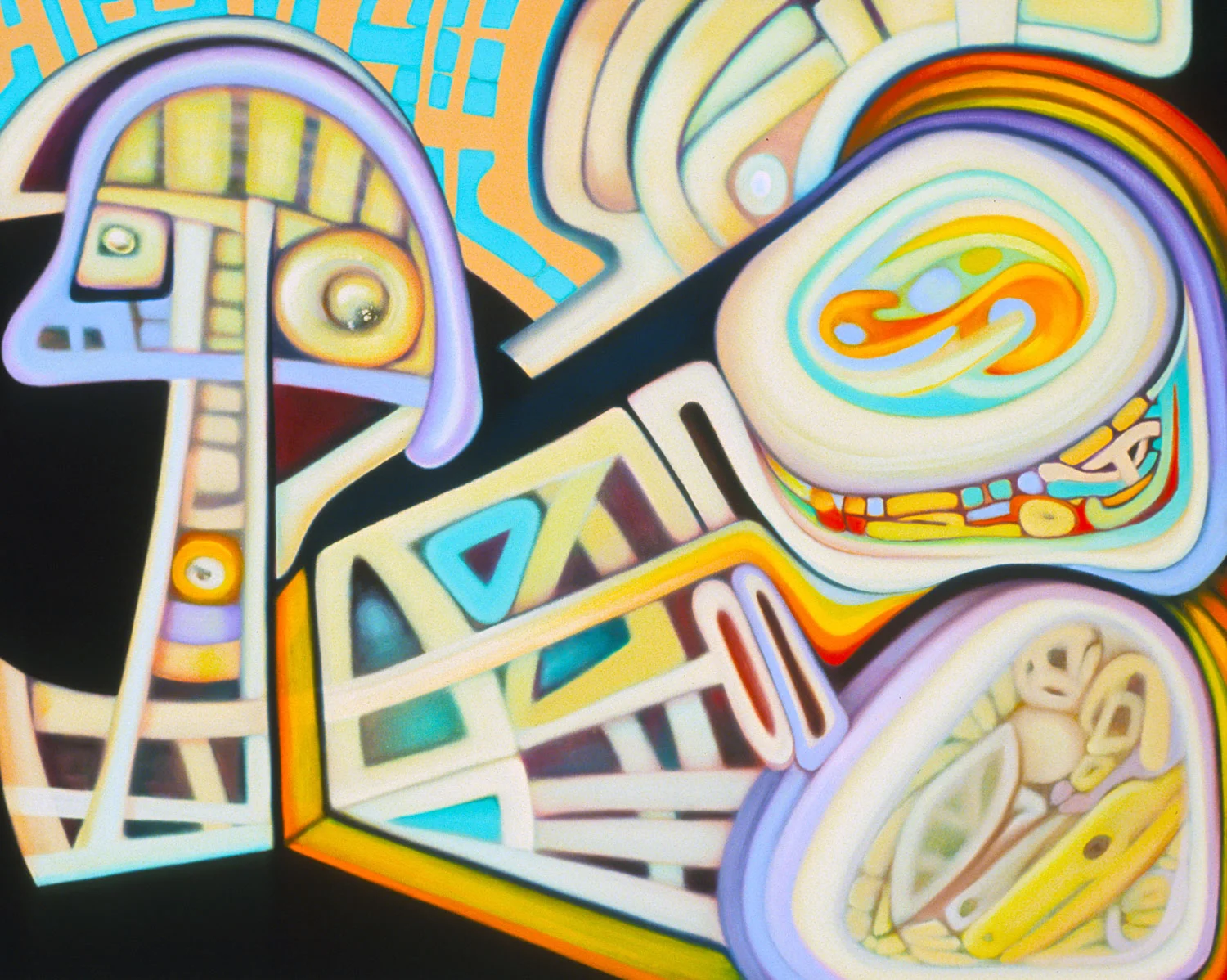 Dizzyland, oil on canvas, 24" x 30"