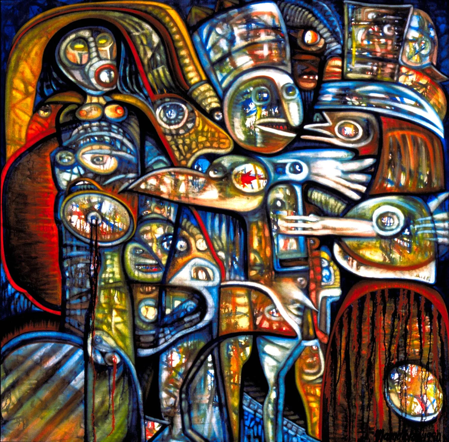 DESERT SPECTRE, oil on canvas, 60" x 60"