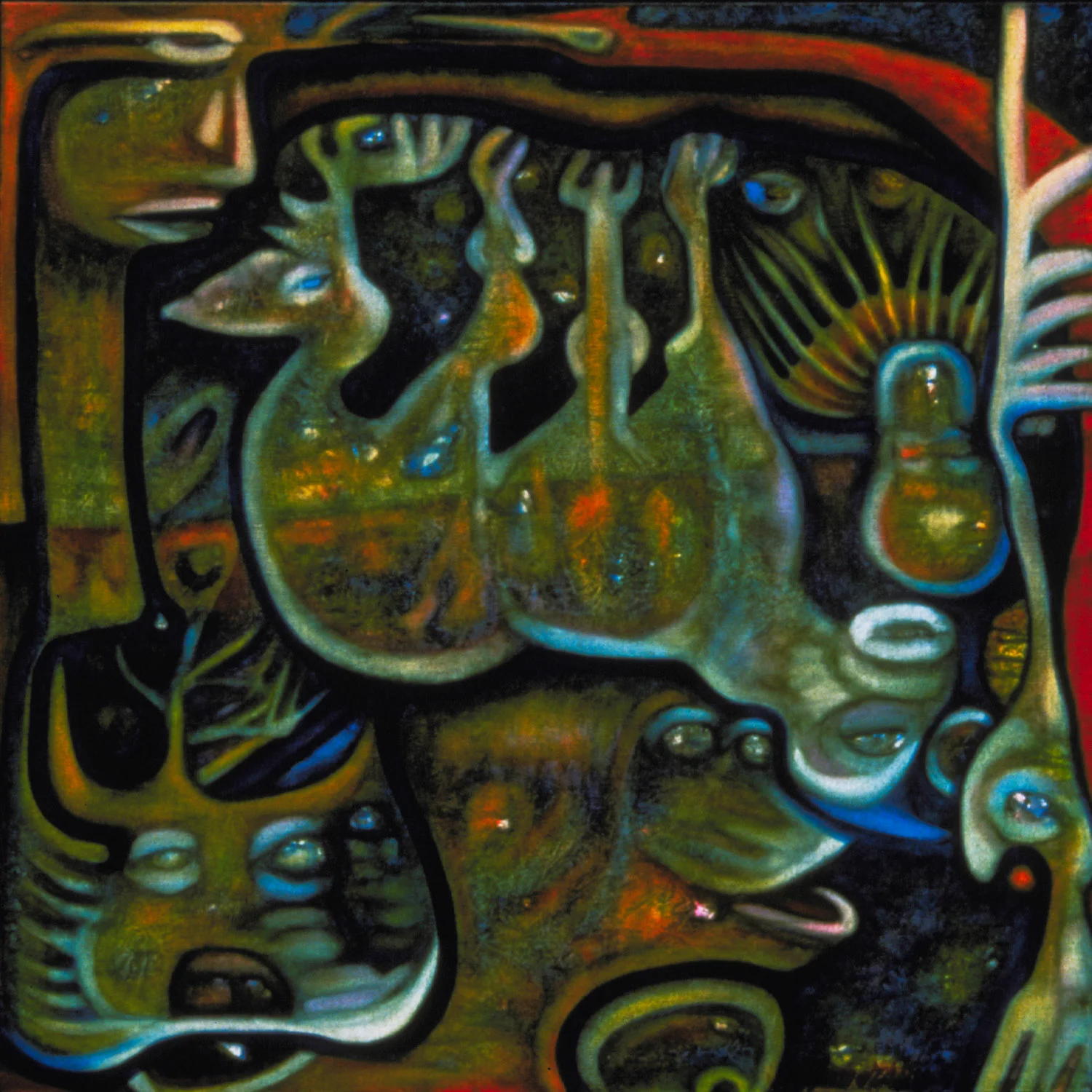 SALLY'S HABIT, oil on canvas, 24" x 24"