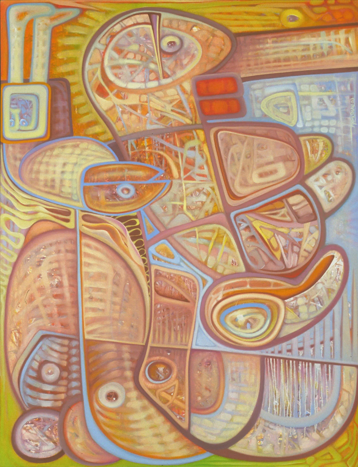 bounce, oil on canvas, 62" x 48"