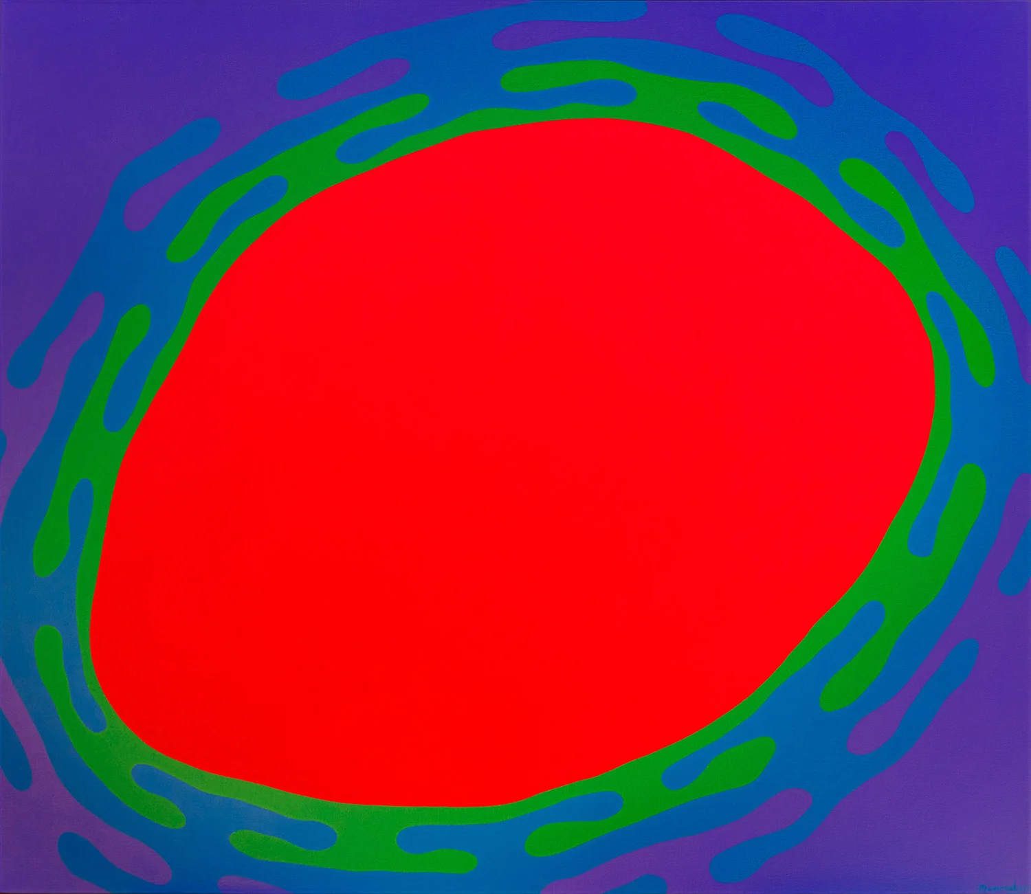 Pulsar, acrylic on canvas, 1968, 48" x 55"