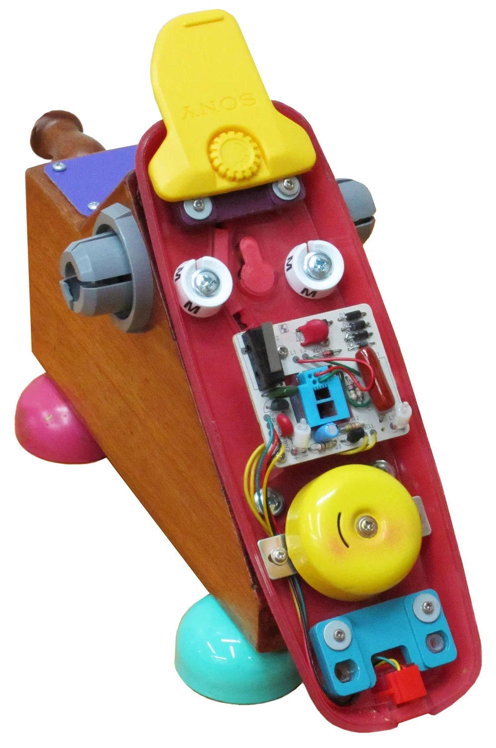 Suite Add-A-line: Rosie, reclaimed materials sculpture, 8" x 5" x 12"