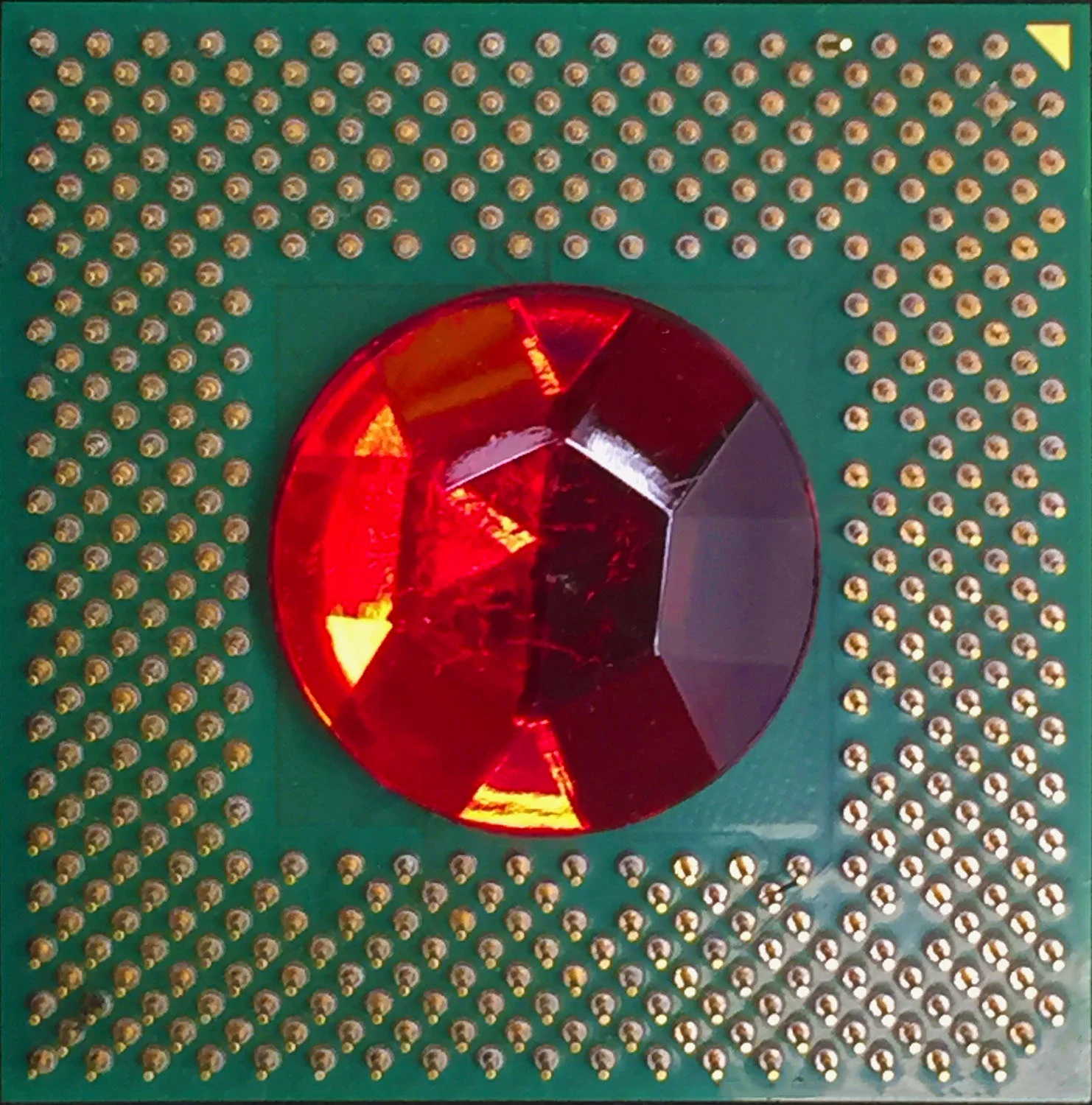 Red Green, minibyte pin, 2"x 2"