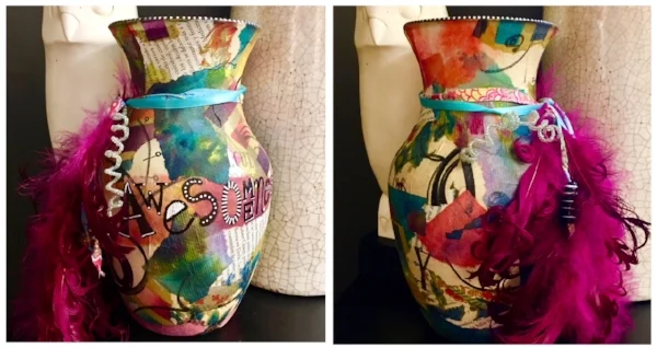 Here is the Awesomeness vase I made for myself a couple of years ago.