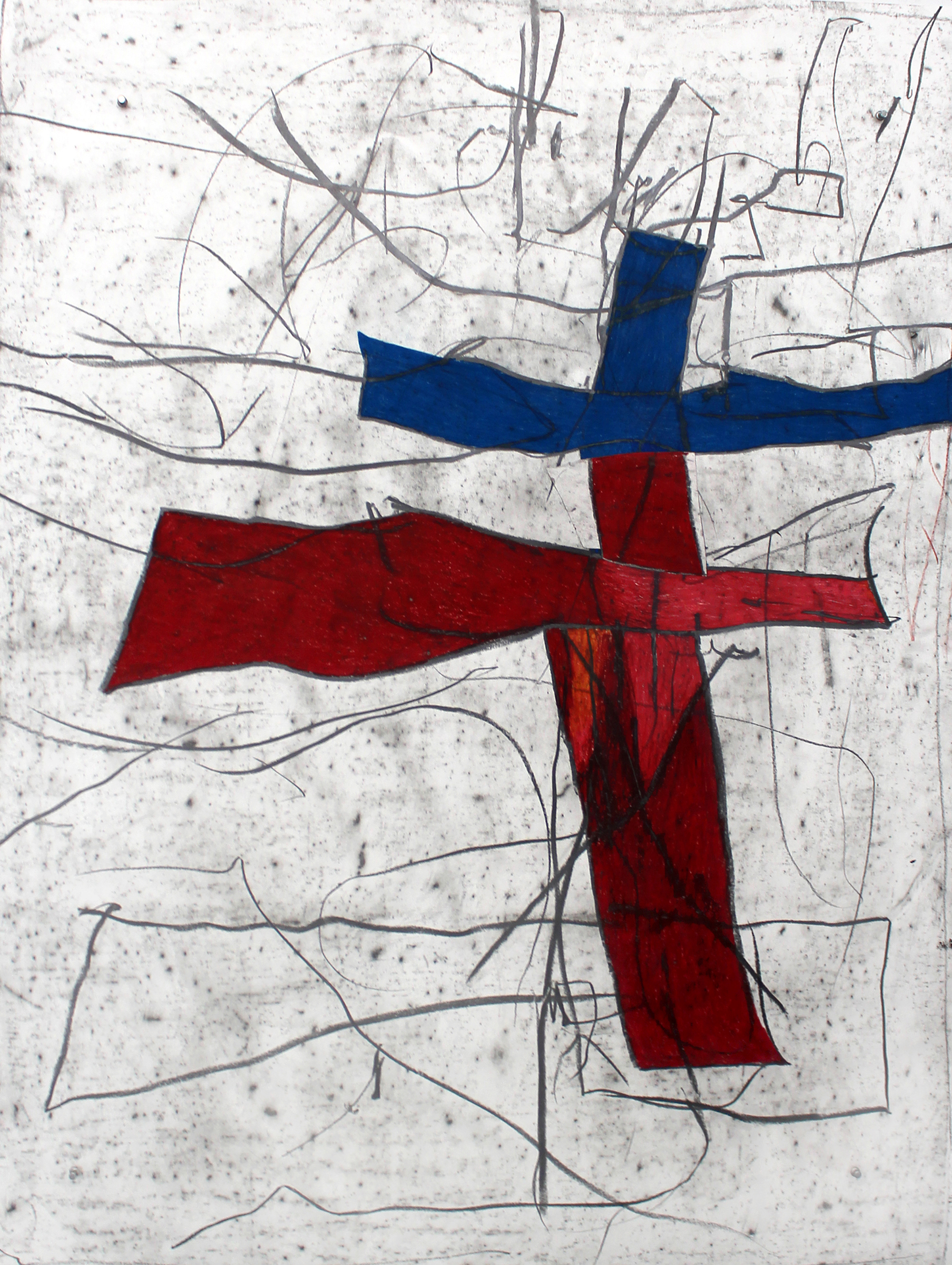 JOSEPH HART Ballad II , 2016, oil crayon and graphite on paper , 54" x 42"