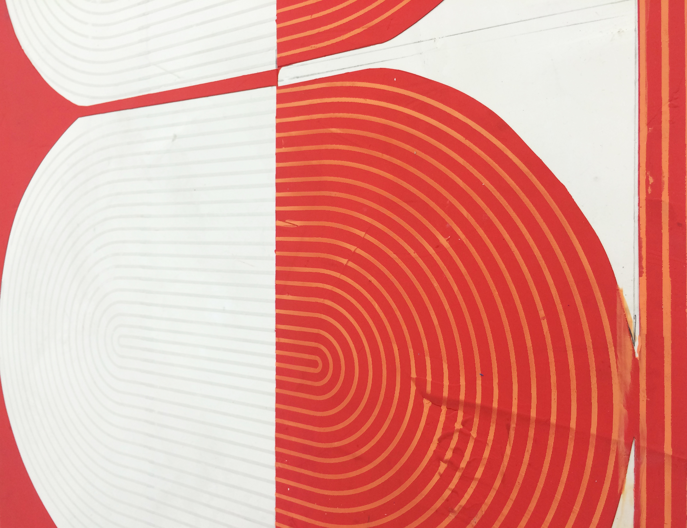   ELISE FERGUSON  (detail) &nbsp;Deuce , 2016, pigmented plaster on panel, 30" x 61" 