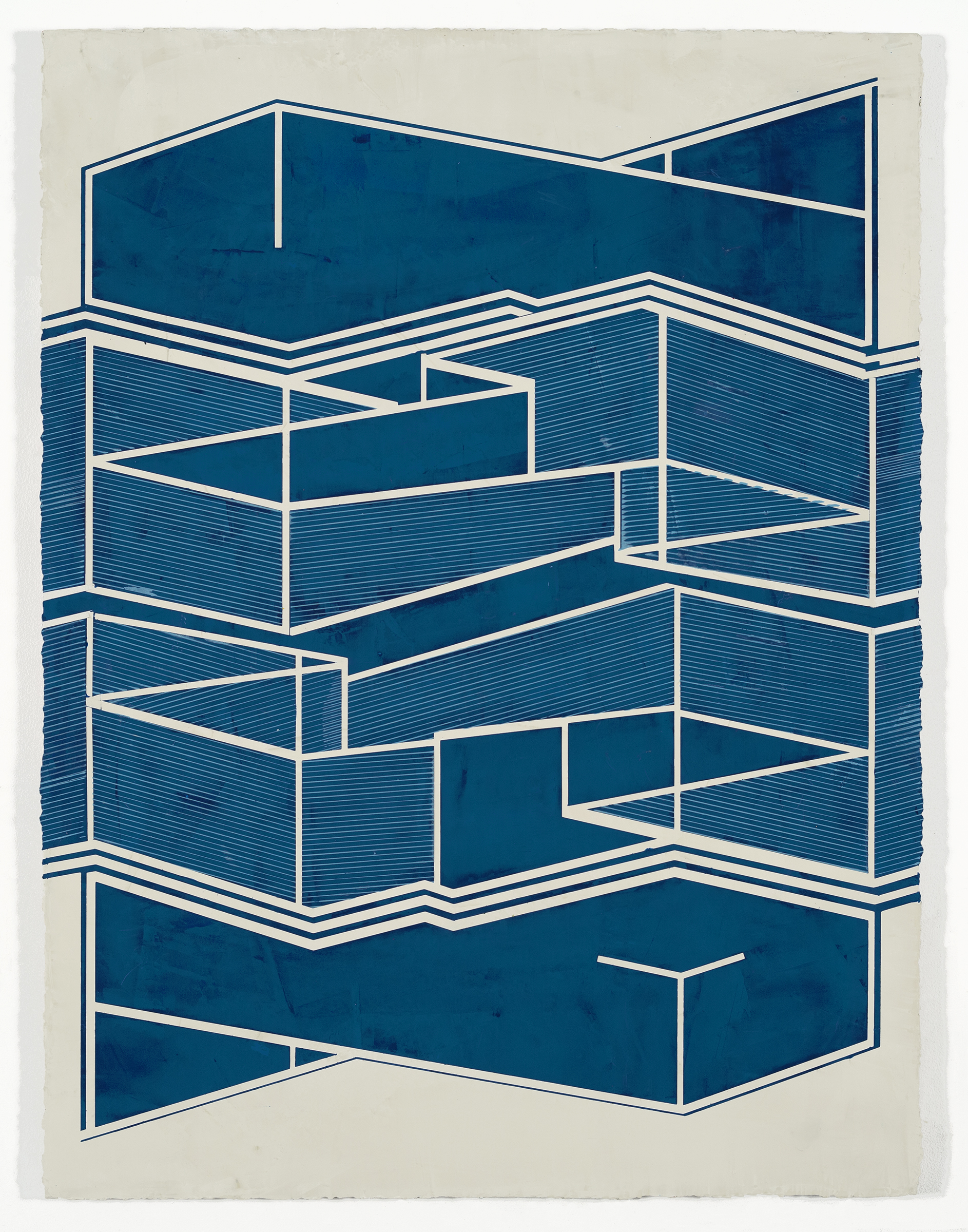   ELISE FERGUSON   Repike , 2016, pigmented plaster on panel, 40" x 30" 