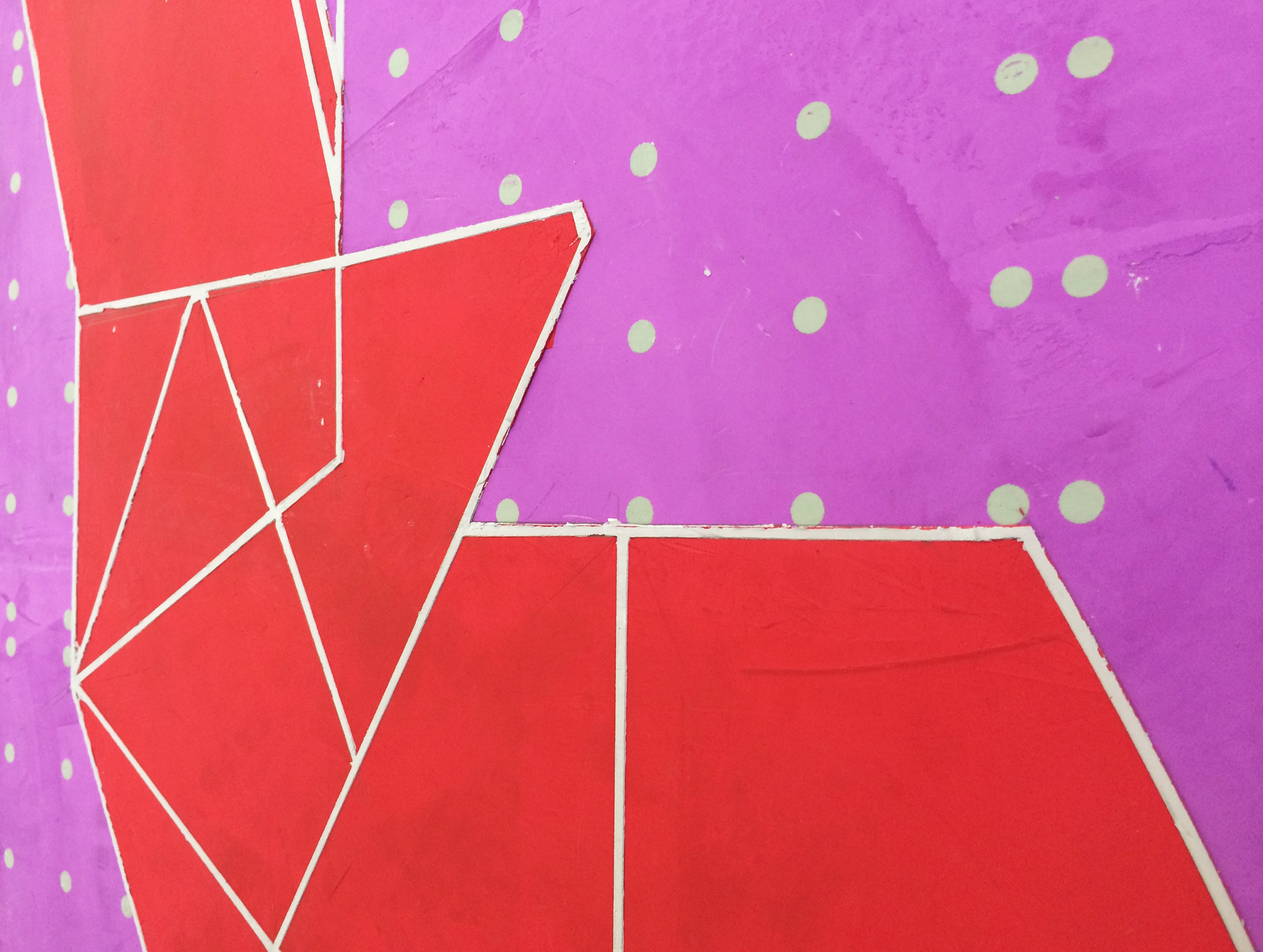   ELISE FERGUSON  (detail)&nbsp; Tropic , 2016, pigmented plaster on panel, 30" x 40" 
