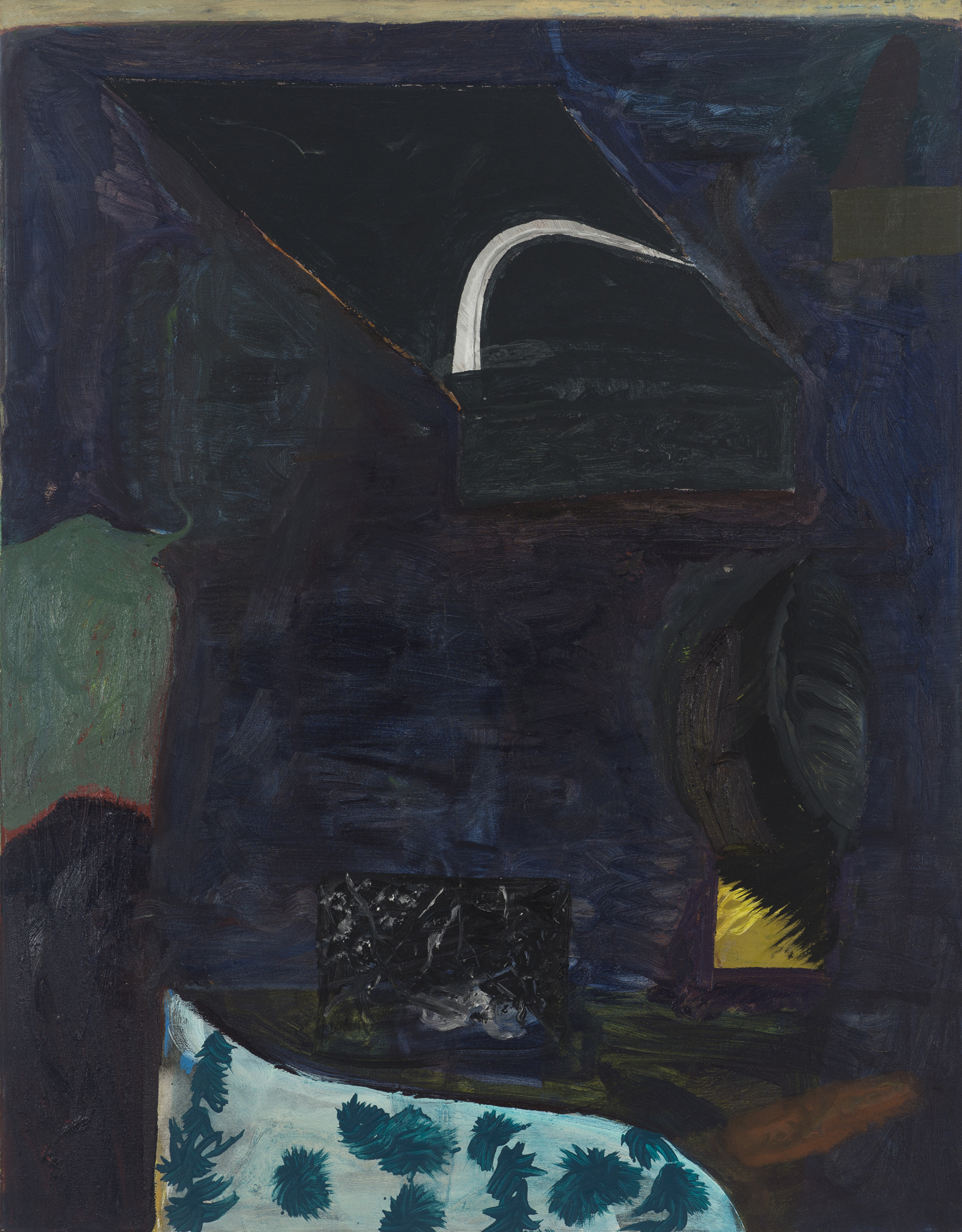 CHRISTOPH ROßNER Untitled (CR.027) , 2015, oil and acrylic on canvas, 35.5" x 27.5"