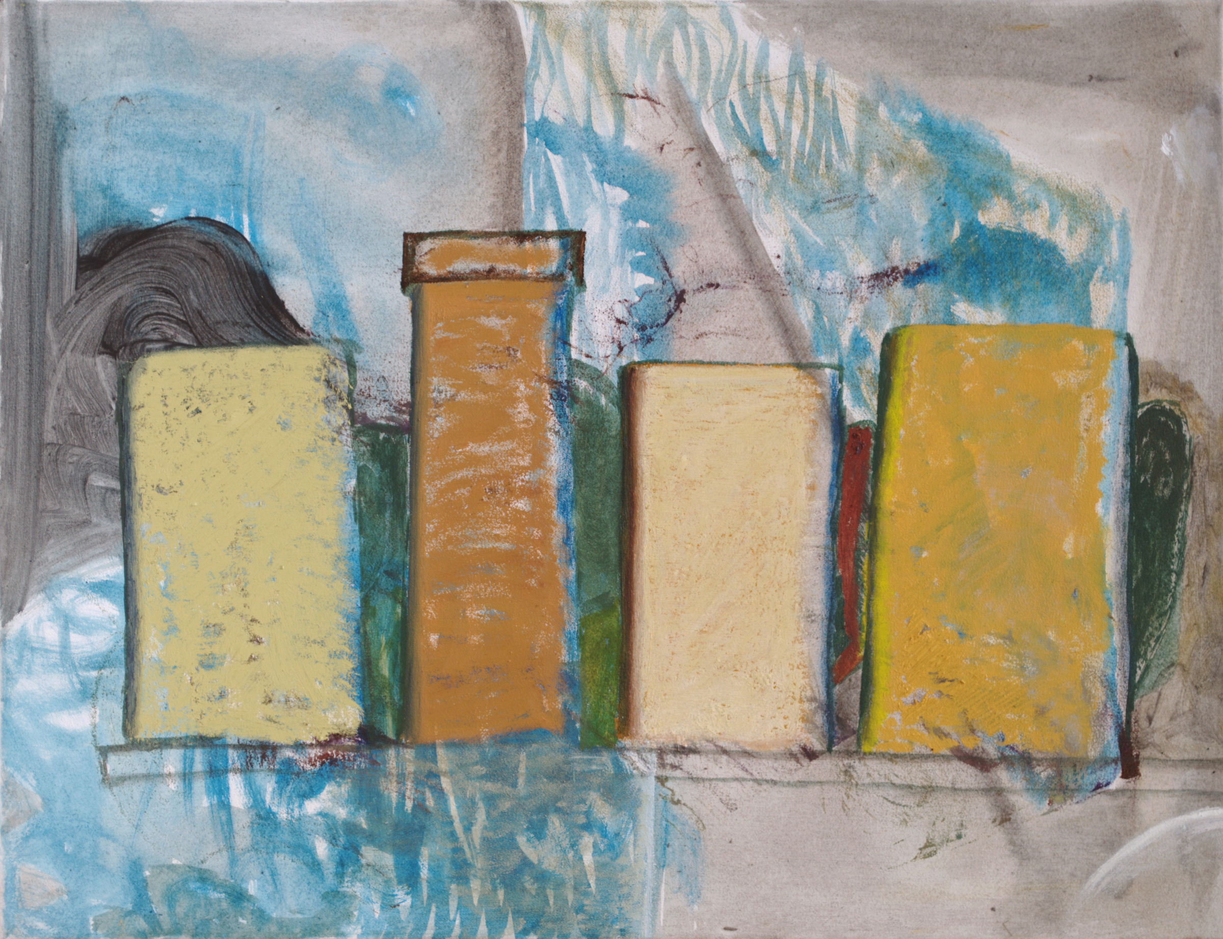 CHRISTOPH ROßNER Untitled (CR.025) , 2015, oil and acrylic on canvas, 25.5" x 19.5"