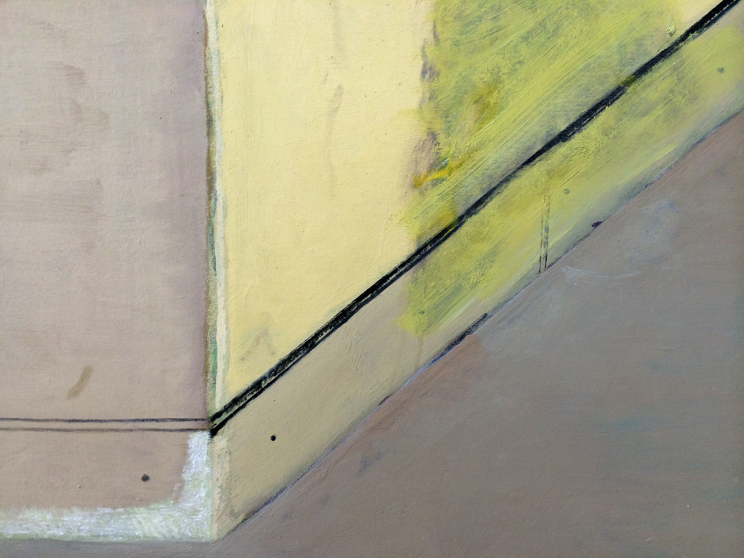   CHRISTOPH ROßNER  (detail) &nbsp;Untitled (Bar) , 2015, acrylic and ink on canvas, 61" x 39.25" 